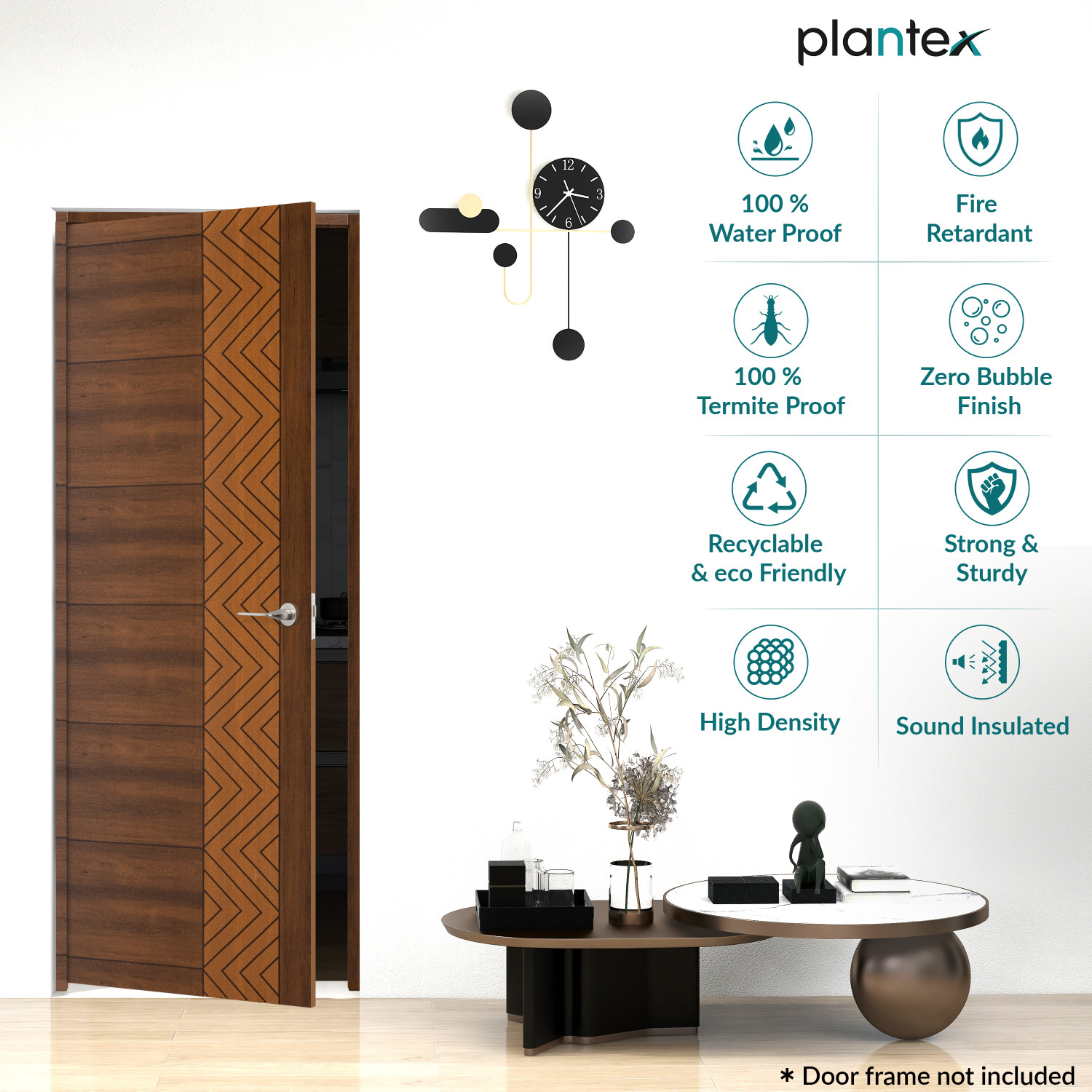 Image of Plantex Water Proof Door for Home /Furniture Door for Bathroom /Balcony-30x84 inch-25 mm Interior Door