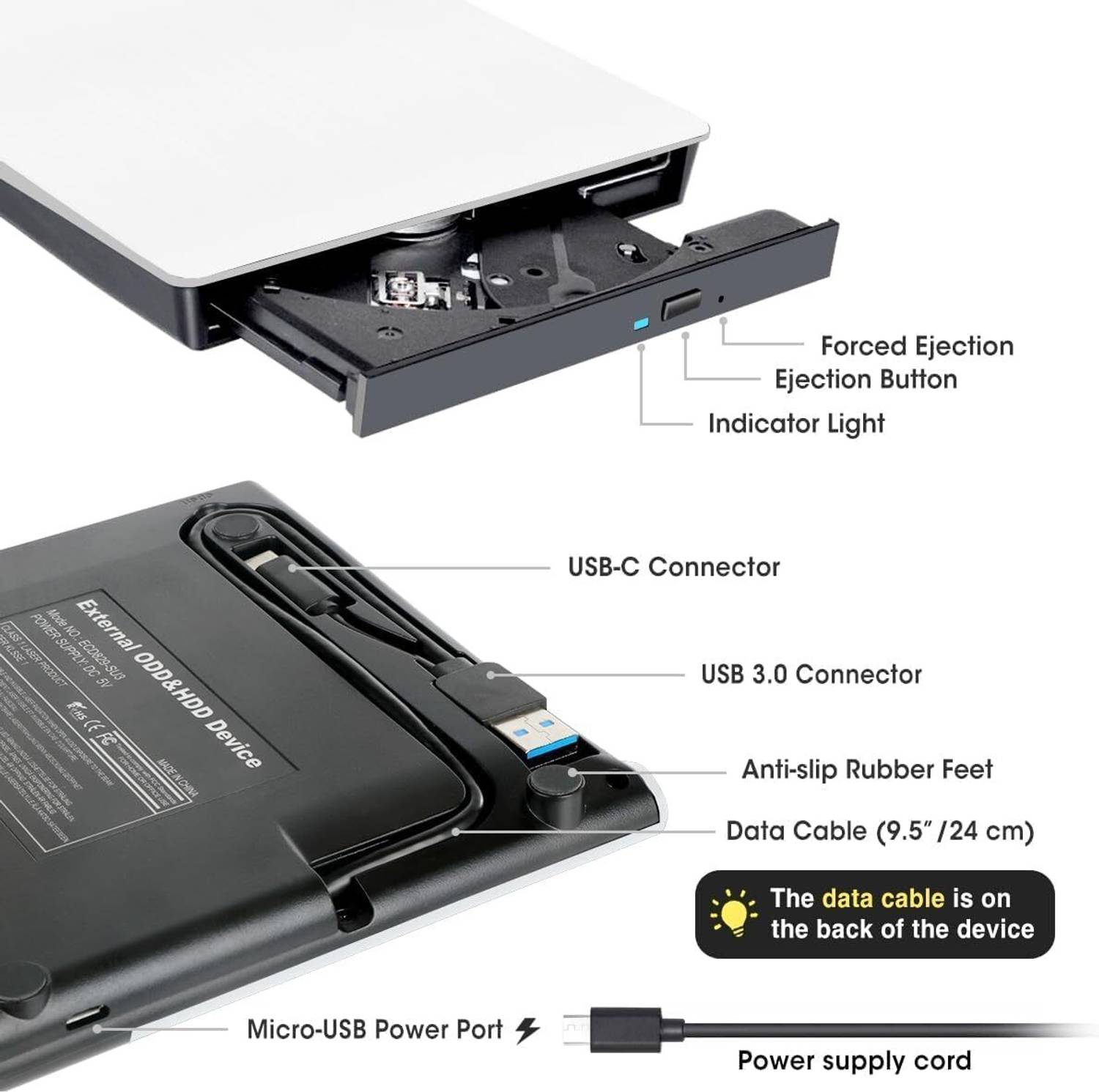BlackBoost USB 3.0 & Type-C External DVD Drive - Image 4