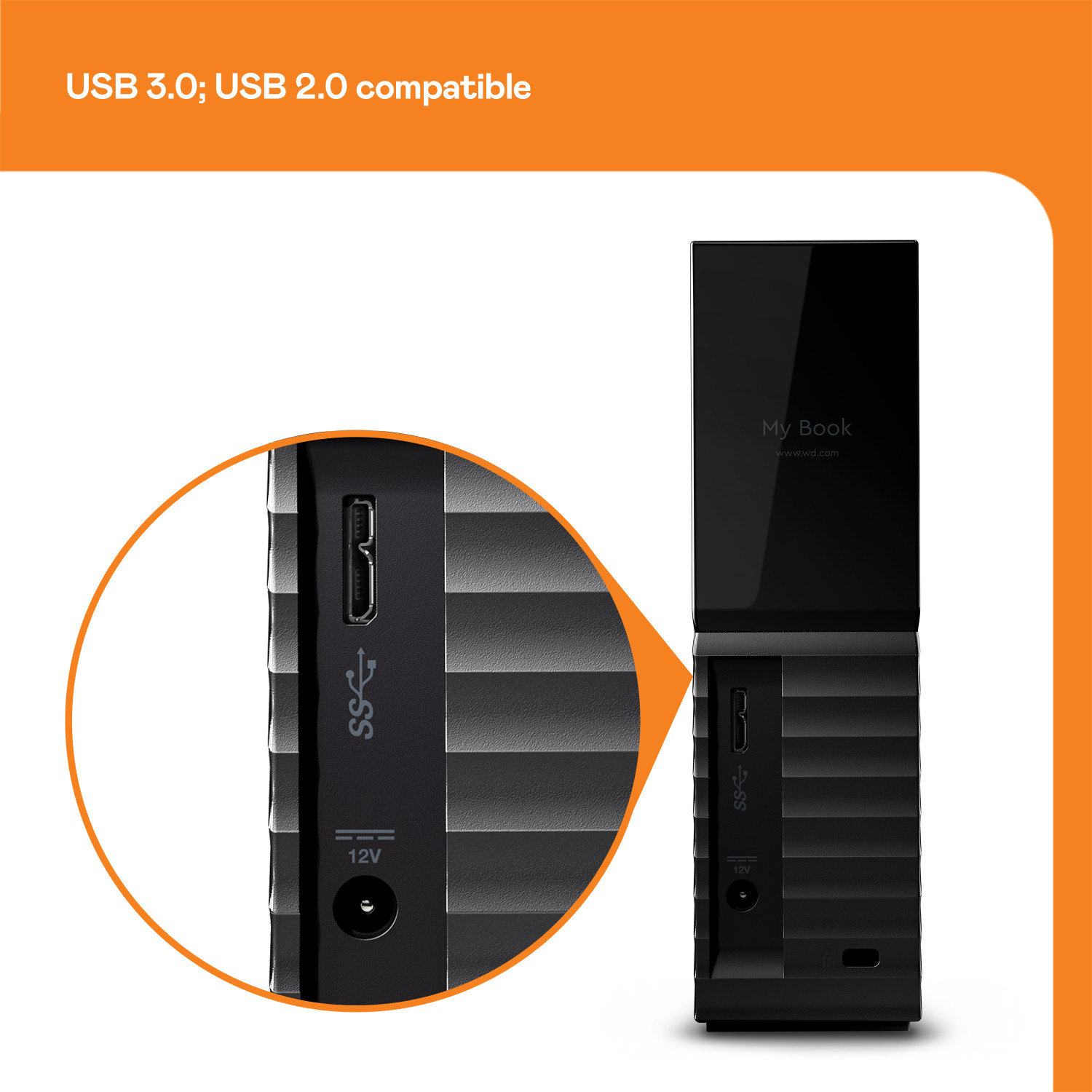 Image of WD 16 TB External Hard Disk Drive (HDD) with 16 TB Cloud Storage