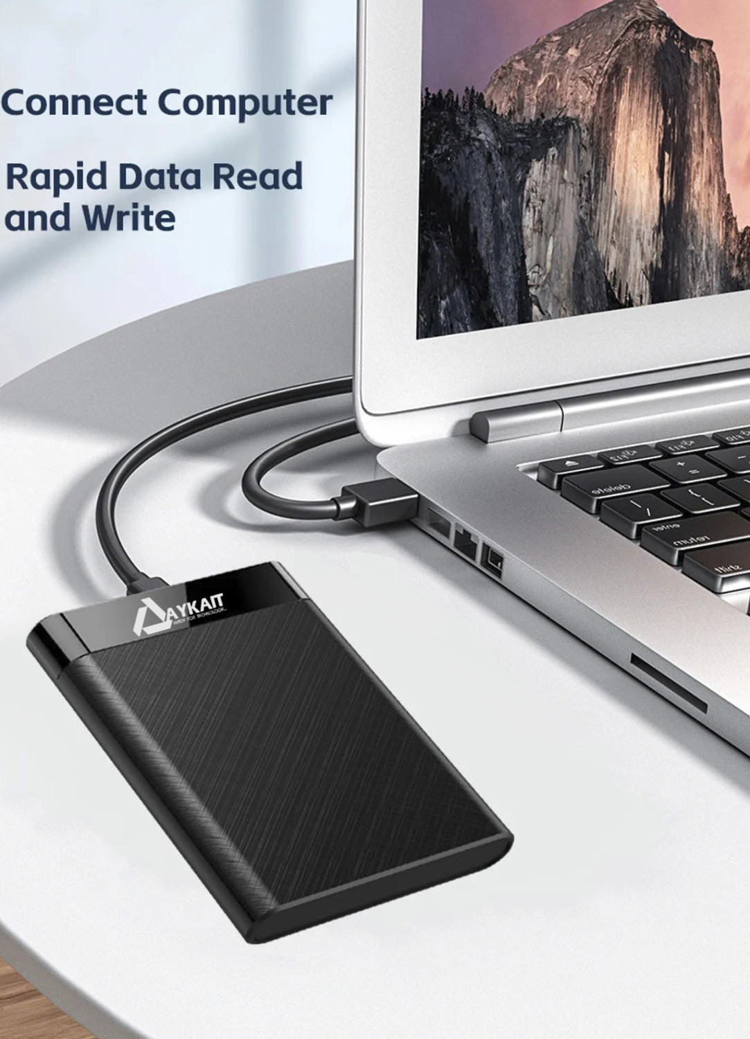 Image of Aykait 500 GB External Hard Disk Drive (HDD)