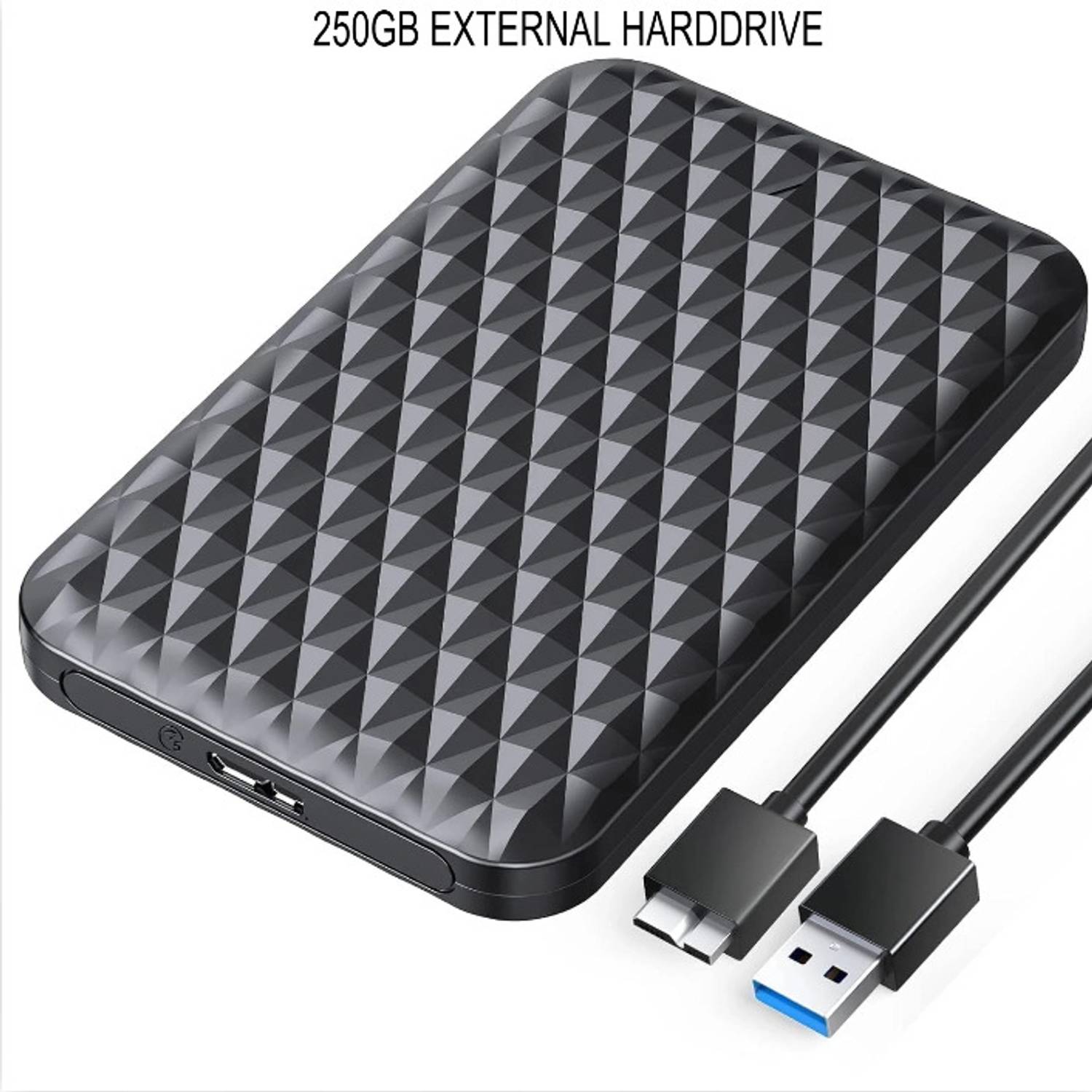 Carecase 250GB 2.5" Portable External Hard Disk Drive HDD-USB 3.0 for PC, Laptop GB External Hard Disk Drive (HDD)
