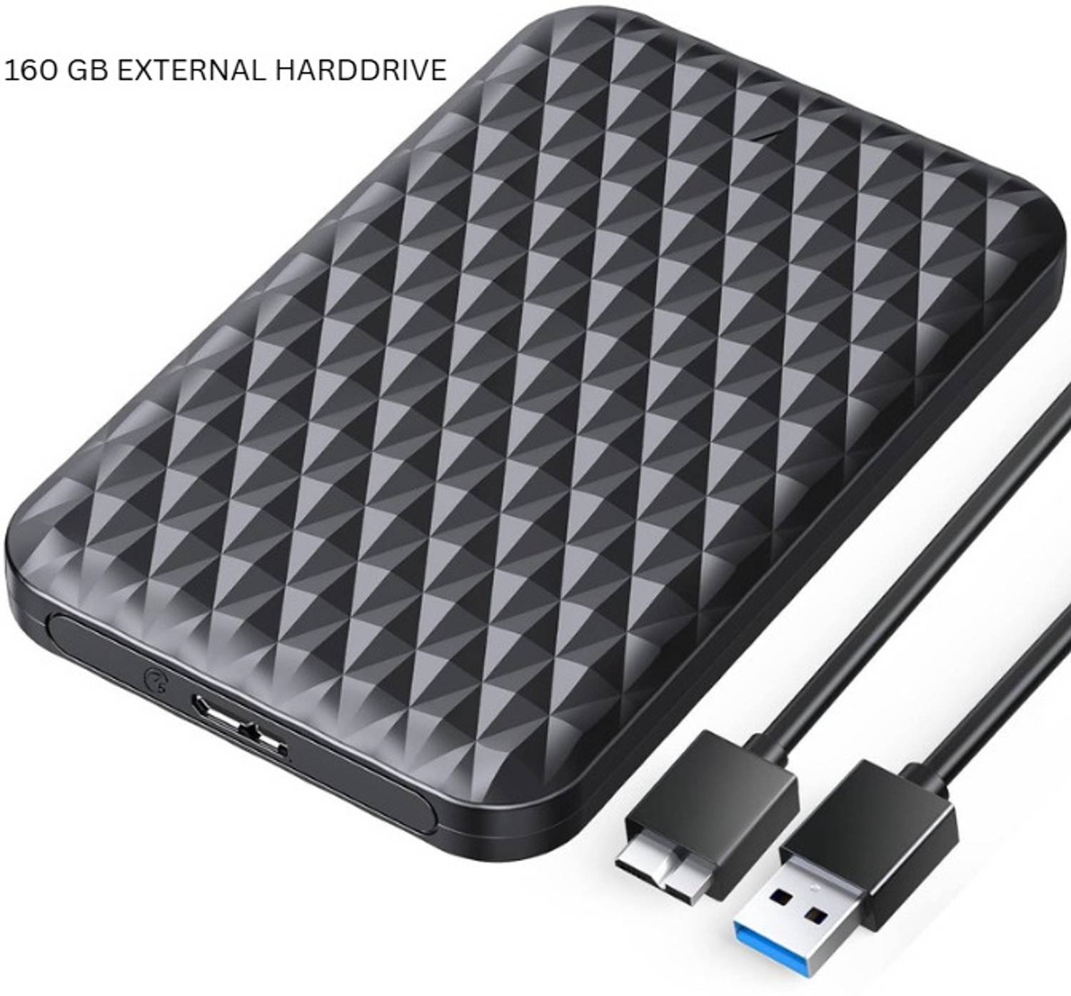 Carecase 160GB Slim Portable External Hard Drive USB 3.0 HDD Storage 160 GB External Hard Disk Drive (HDD)