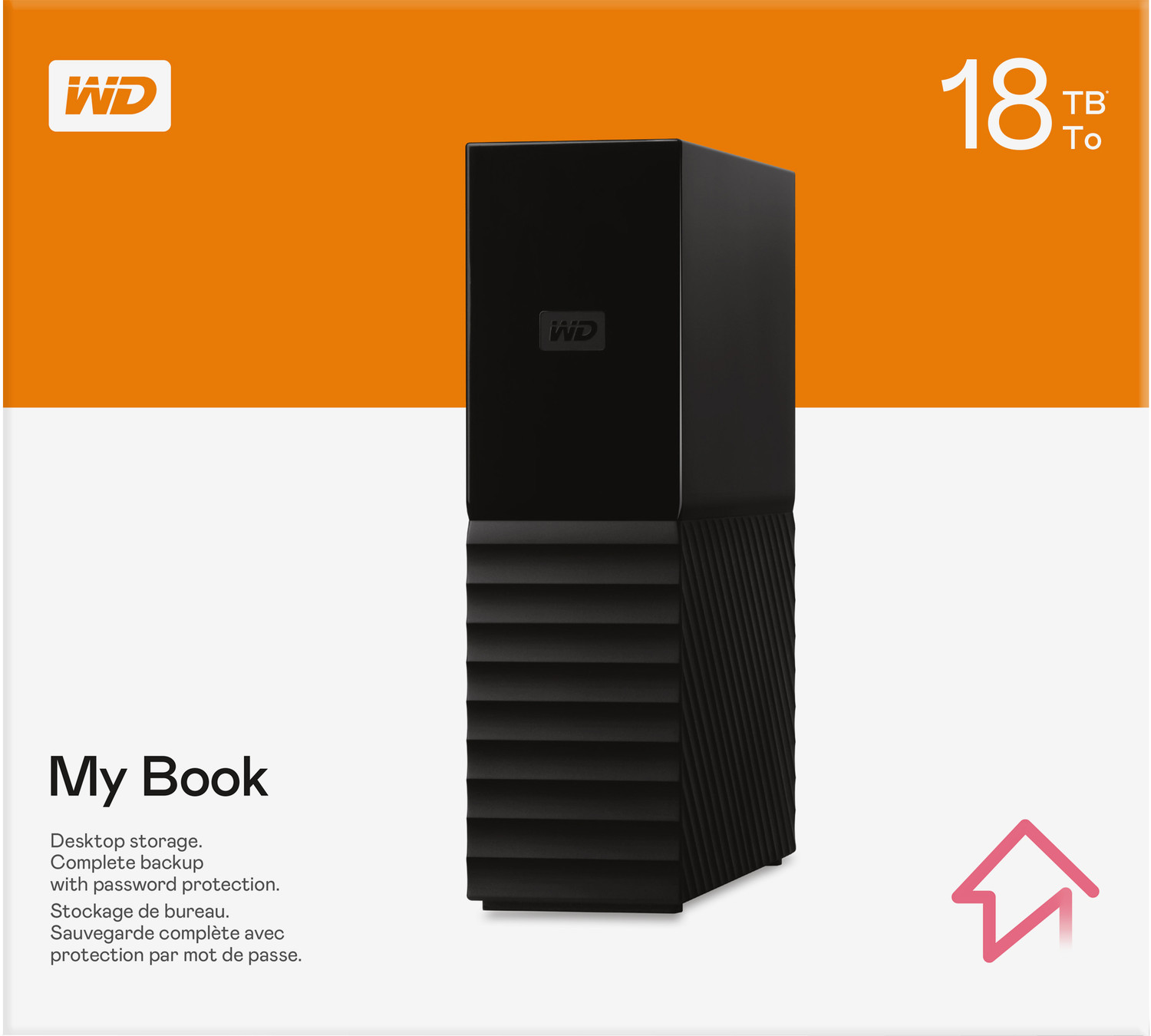Image of WD 14 TB External Hard Disk Drive (HDD) with 14 TB Cloud Storage