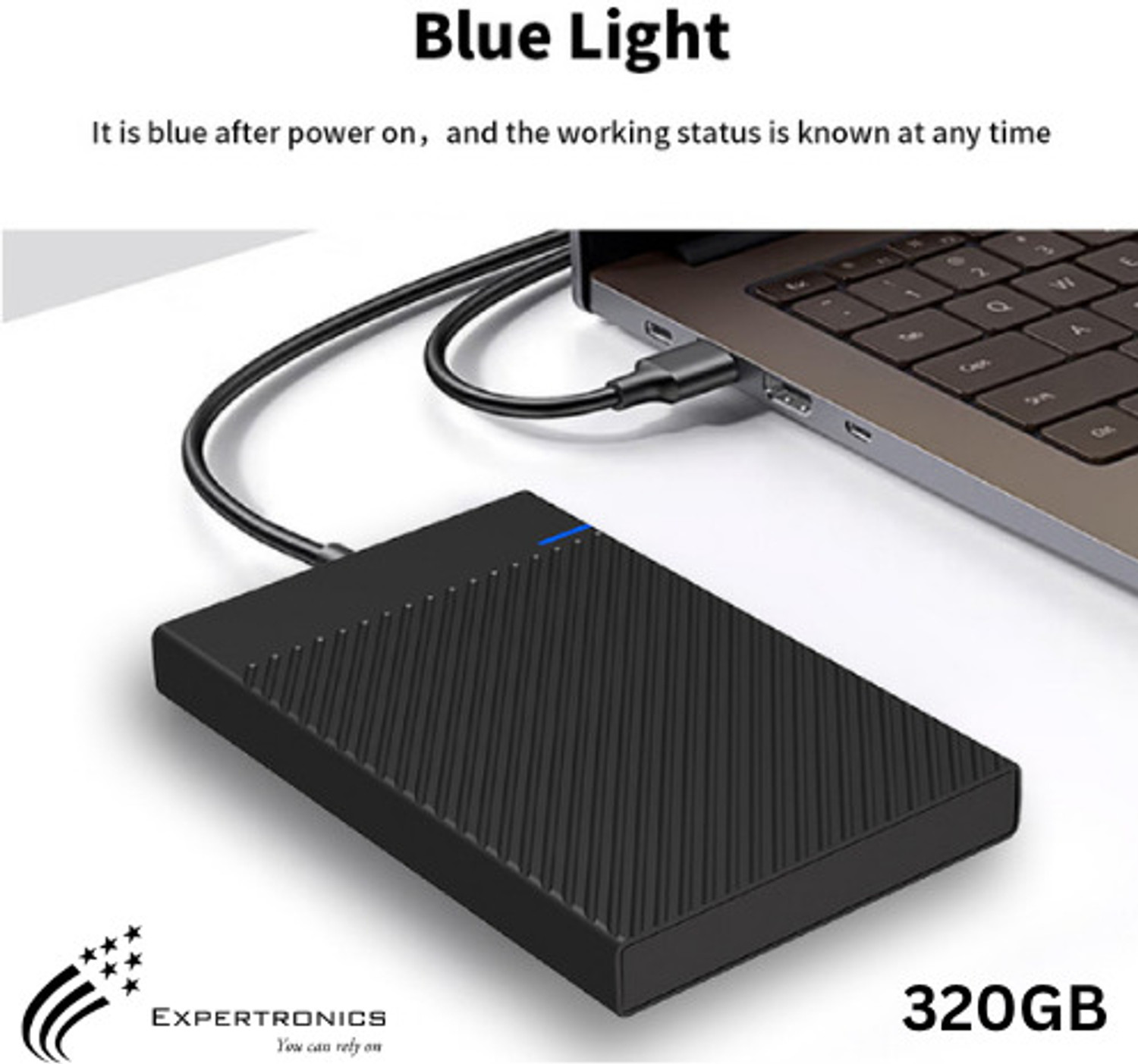Image of EXPERTRONICS 320 GB External Hard Disk Drive (HDD)