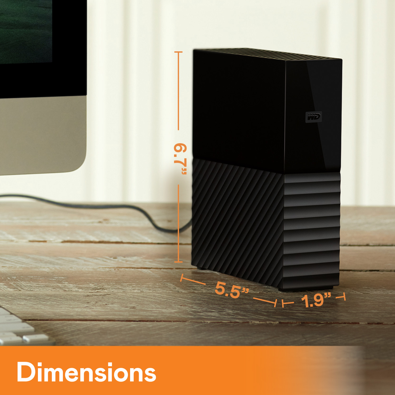 Image of WD 16 TB External Hard Disk Drive (HDD) with 16 TB Cloud Storage