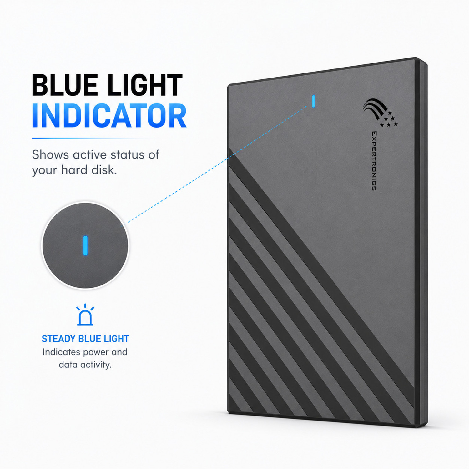 Image of EXPERTRONICS 500 GB External Hard Disk Drive (HDD)