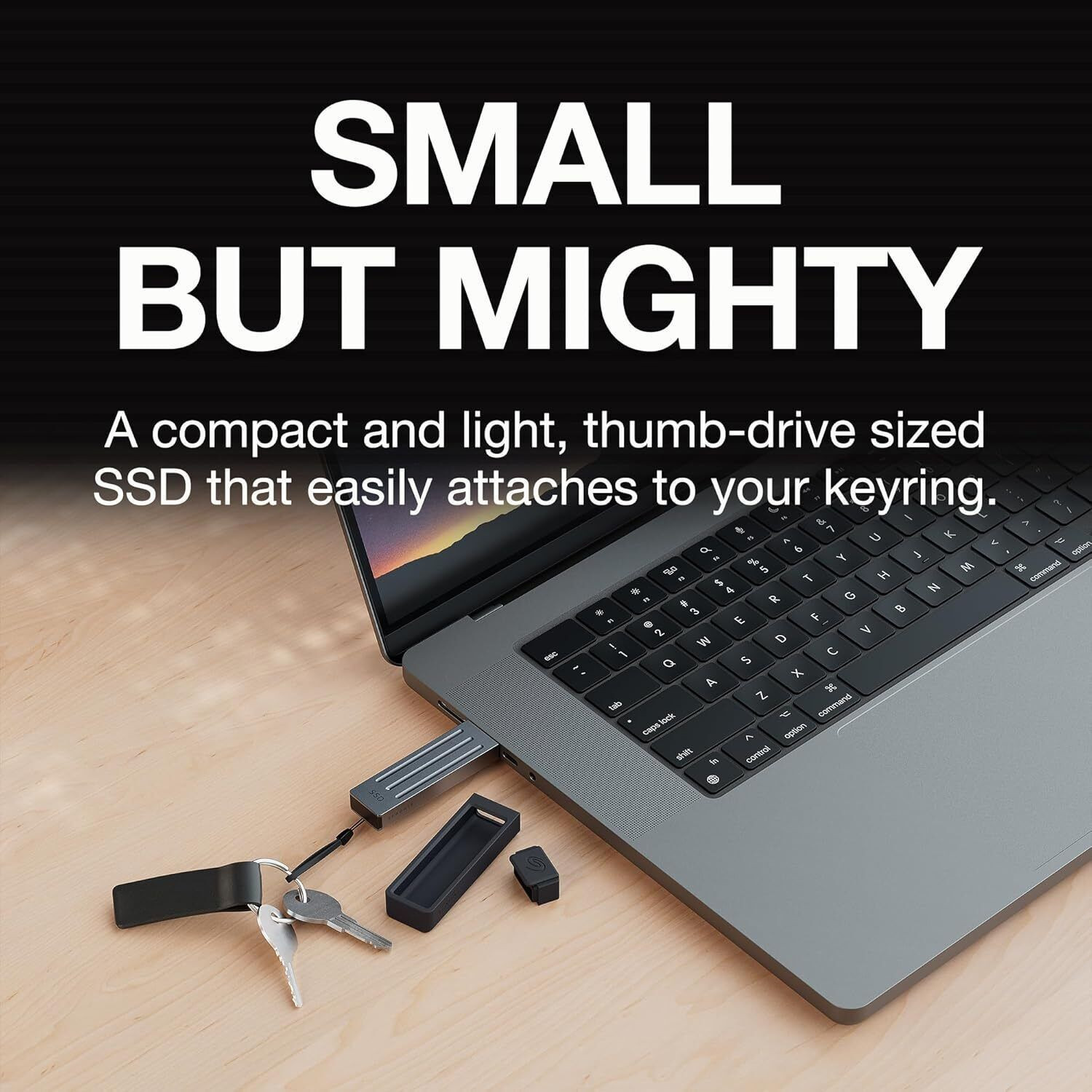 Image of Seagate Ultra Compact 1 TB External Solid State Drive (SSD) 1000 MB /s, Compatible with Windows,Mac,Android,iPhone, Tablets & Gaming Consoles
