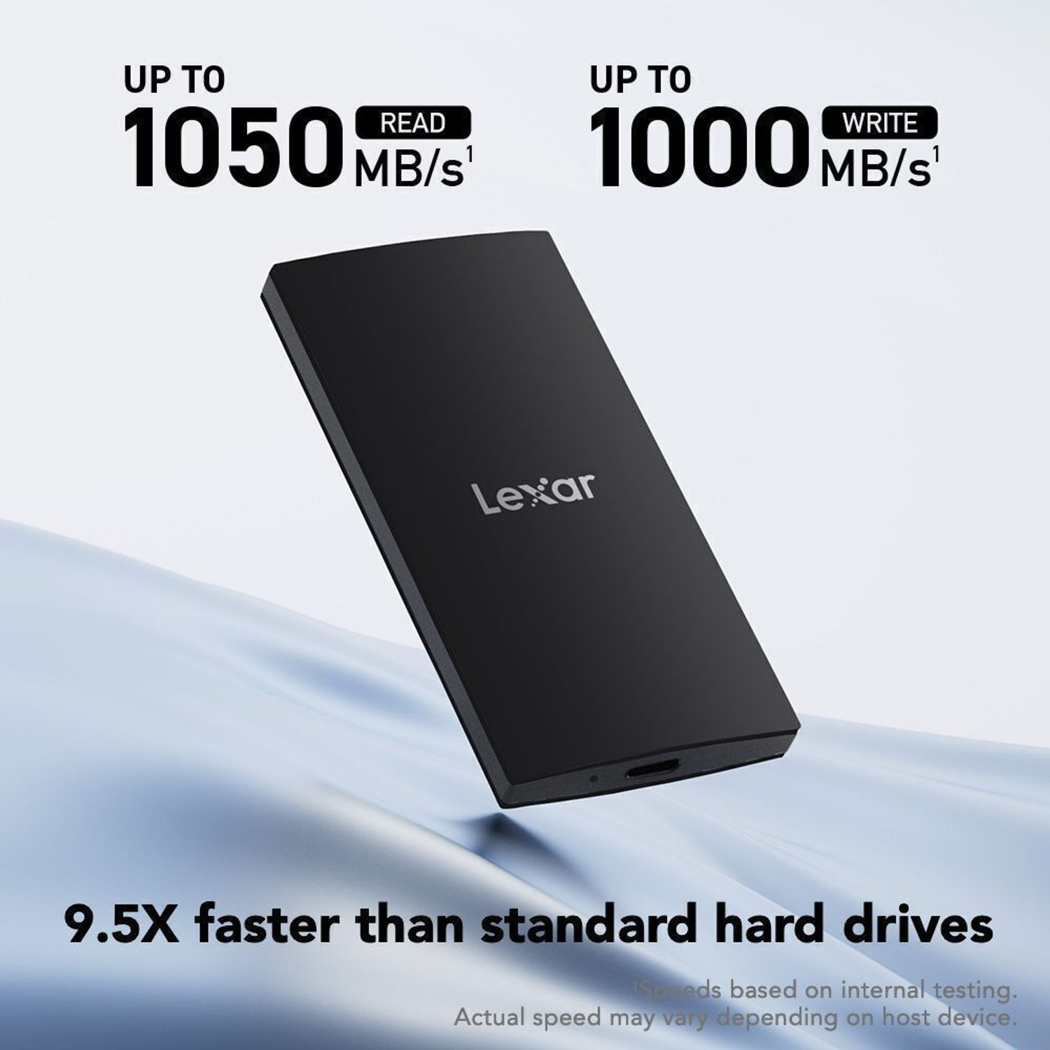 Image of Lexar SL300 1 TB External Solid State Drive (SSD) Upto 1050 MB /s Read and 1000MB /s Write speed, Type C