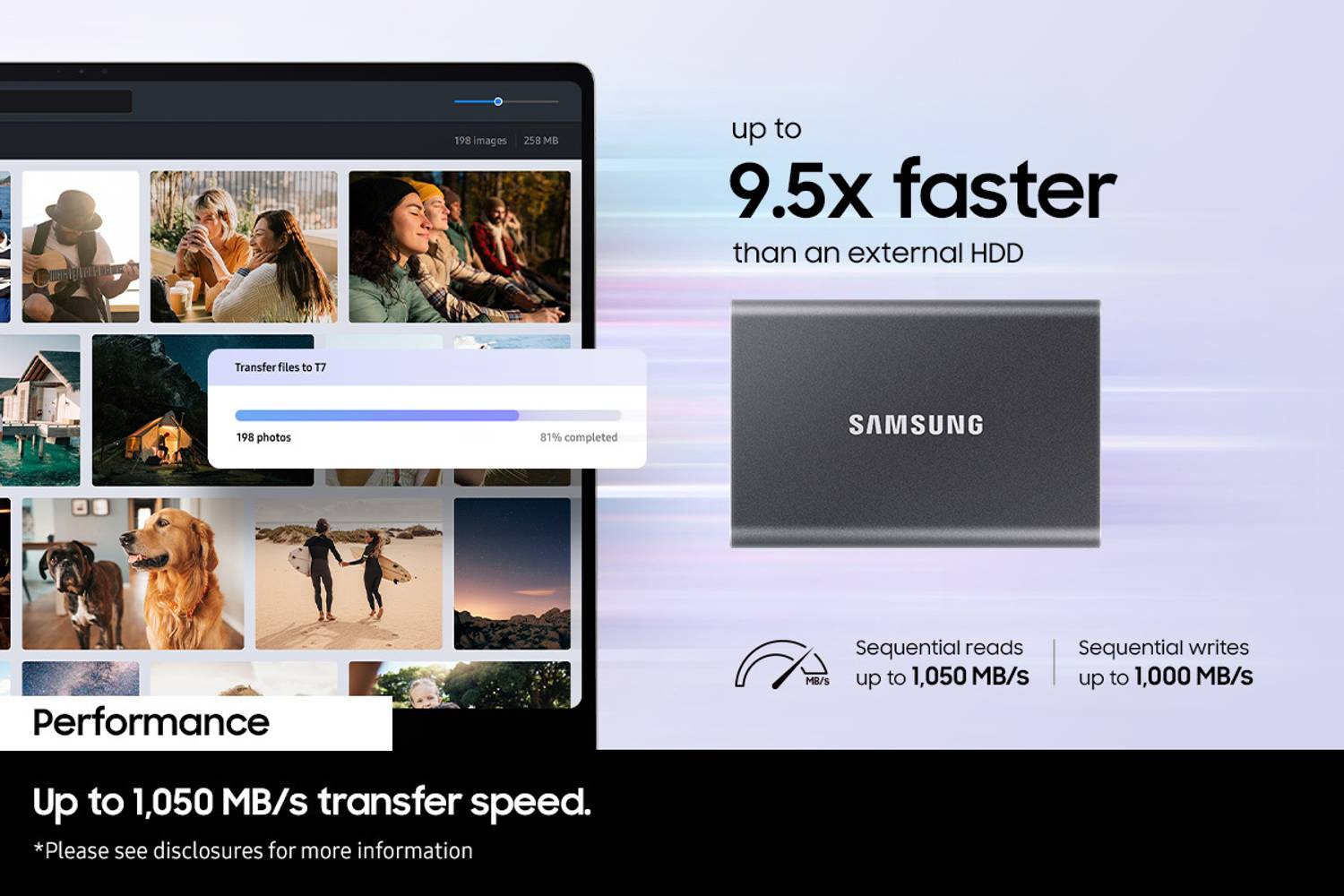 Samsung T7 1TB Portable SSD - Image 2