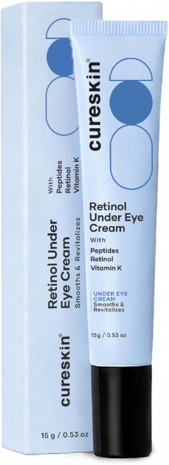 Image of cureskin Vitamin K + Retinol 0.1% Eye Cream | Dark Circles, Wrinkles and Lines