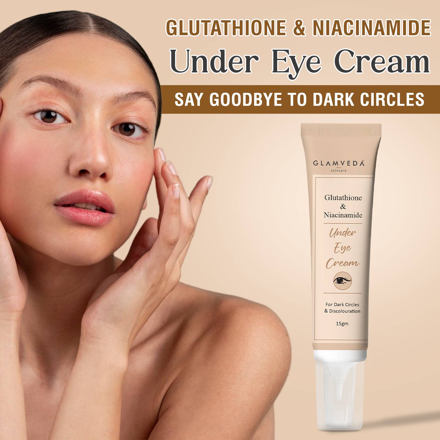 GLAMVEDA Glutathione Under Eye Cream for Dark Circles & Wrinkles With Alpha  Arbutin Price in India