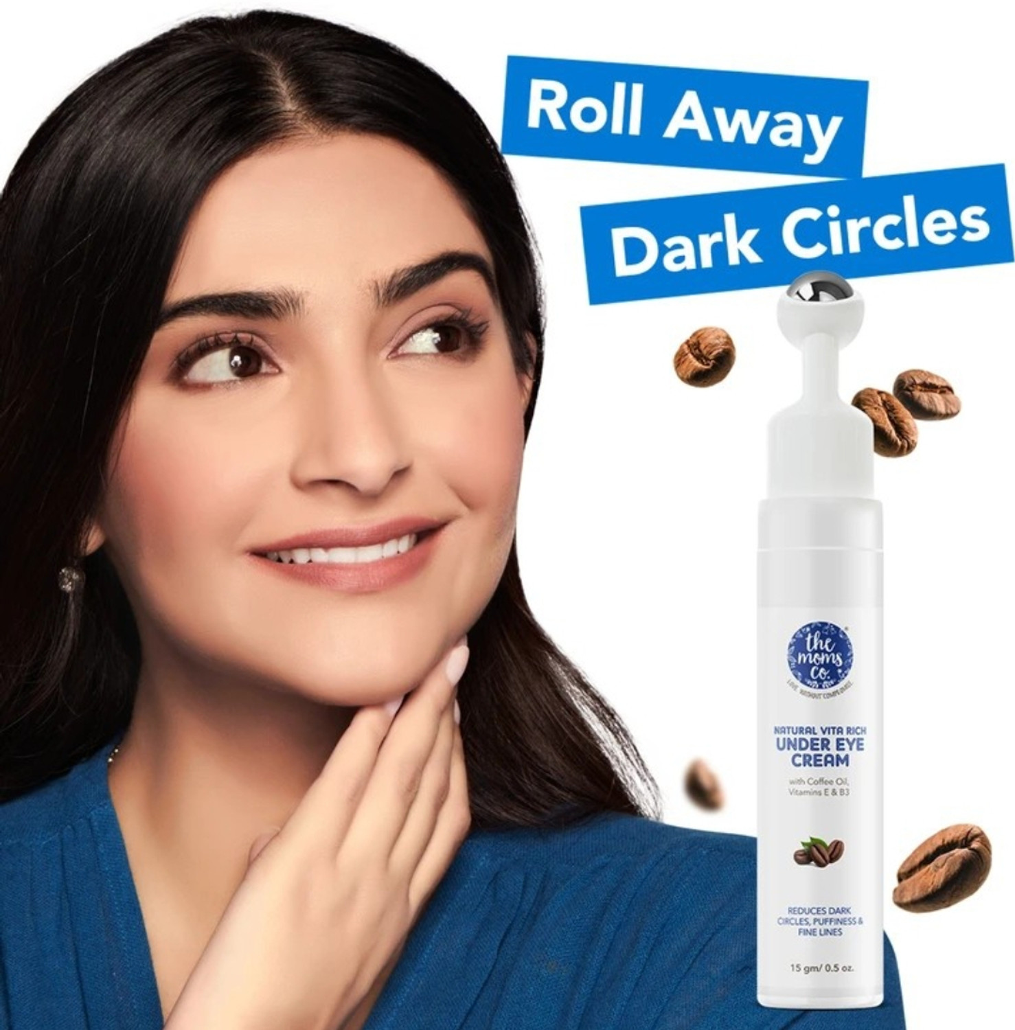 Image of Lovelybee The Moms Co. Natural Vita Rich Under Eye Cream to Reduce Dark Circles