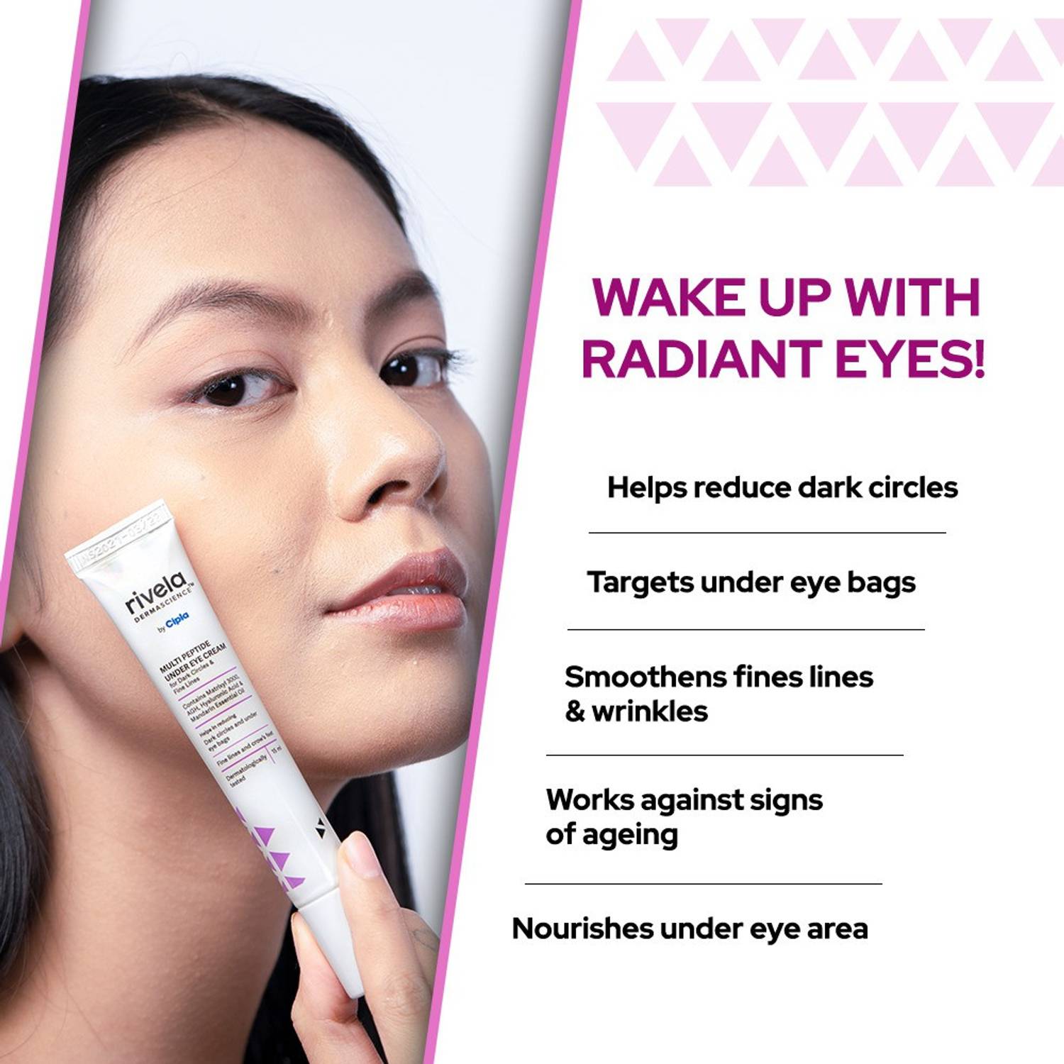 Rivela Dermascience Multi Peptide Under Eye Cream - Image 3