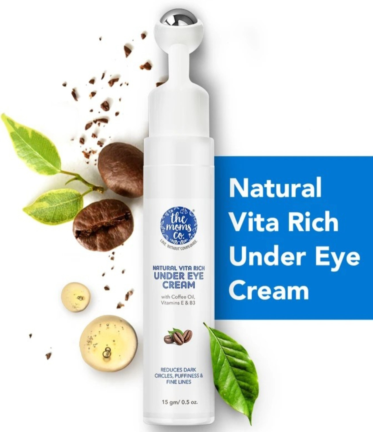 Image of Lovelybee The Moms Co. Natural Vita Rich Under Eye Cream to Reduce Dark Circles
