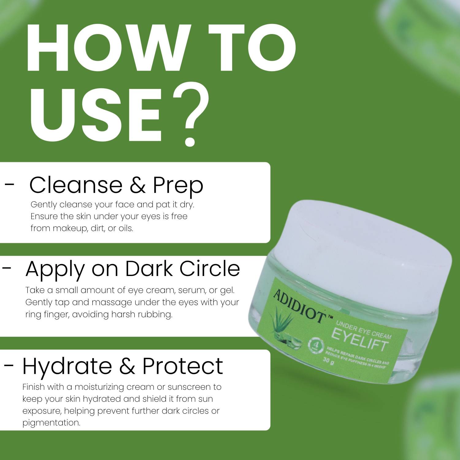 ADIDIOT ALOEVERA EYE CREAM Price in India - Buy ADIDIOT ALOEVERA EYE CREAM  online at Flipkart.com