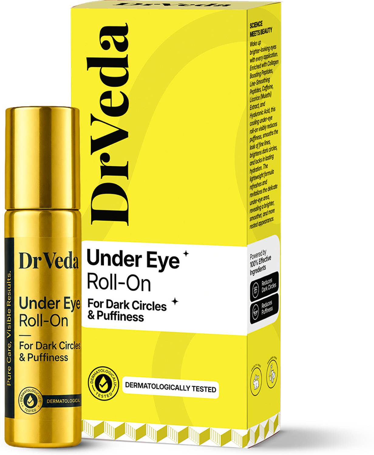 DrVeda Under Eye Cream Roll On 100% Natural