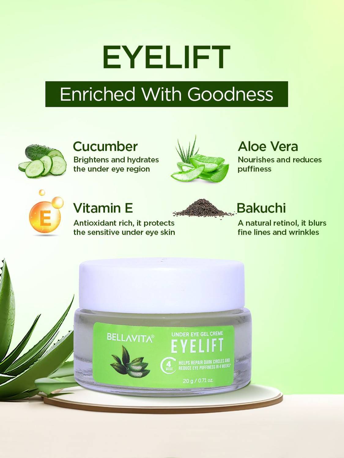 BELLAVITA EyeLift Under Eye Cream Gel - Image 5