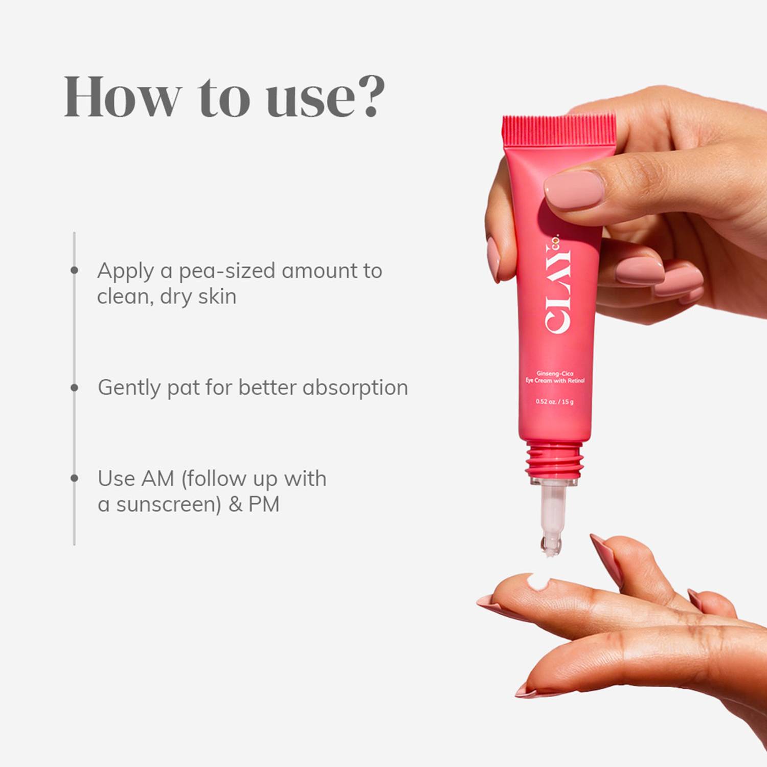ClayCo. Ginseng Cica Brightening Under Eye Cream - Image 3