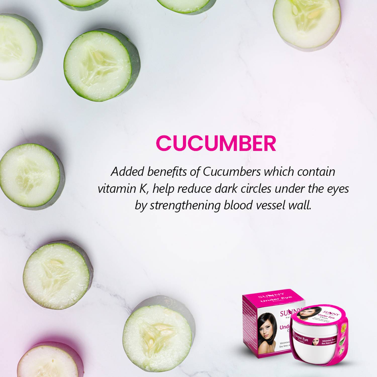 Sunny Herbals Under Eye Cream 50gm - Image 4