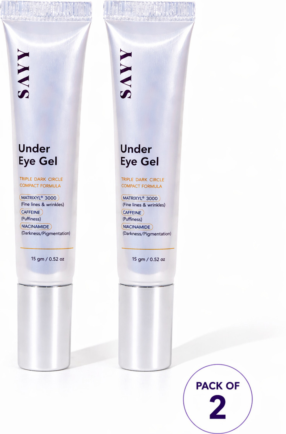 Image of SAYY Under Eye Gel for Dark Circles,Puffiness & Fine Lines Caffeine+Niacinamide