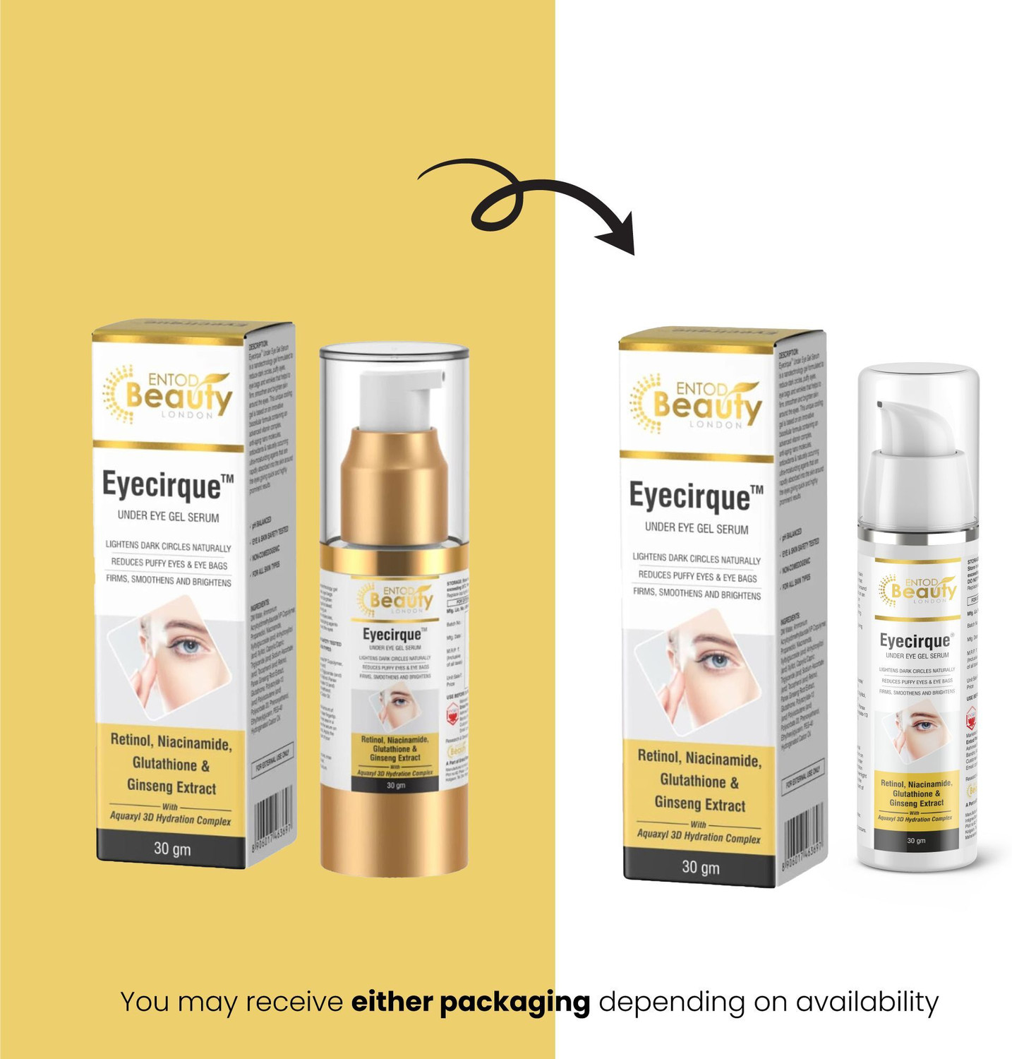 Image of Eyecirque Under Eye Gel Serum for Dark Circles, Puffiness & Fine lines - MONO