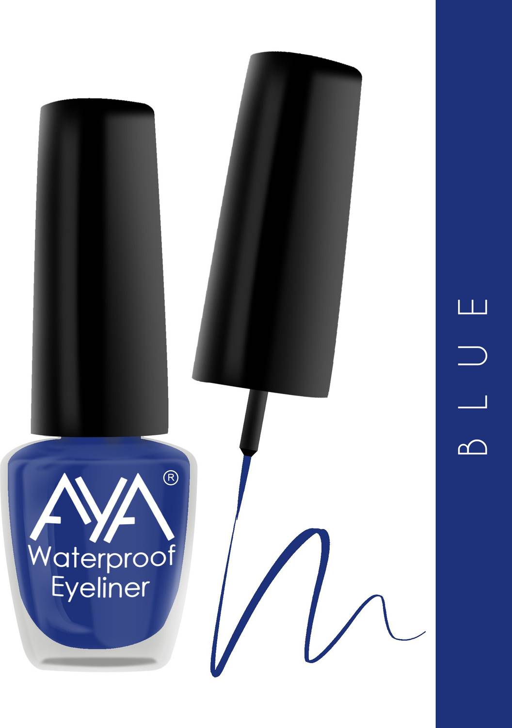 AYA 24 Hrs Long Lasting & Waterproof Eyeliner | Smudge Proof Eye Makeup 5 ml