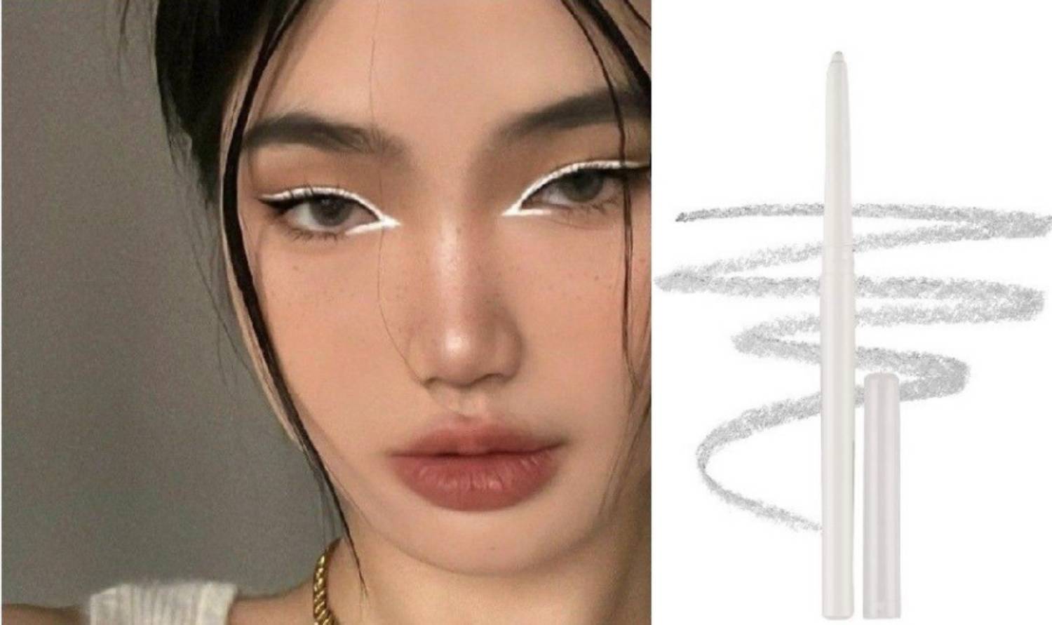 Bajajbeautyshop Smooth and matte White kajal /eyeliner 1 ml