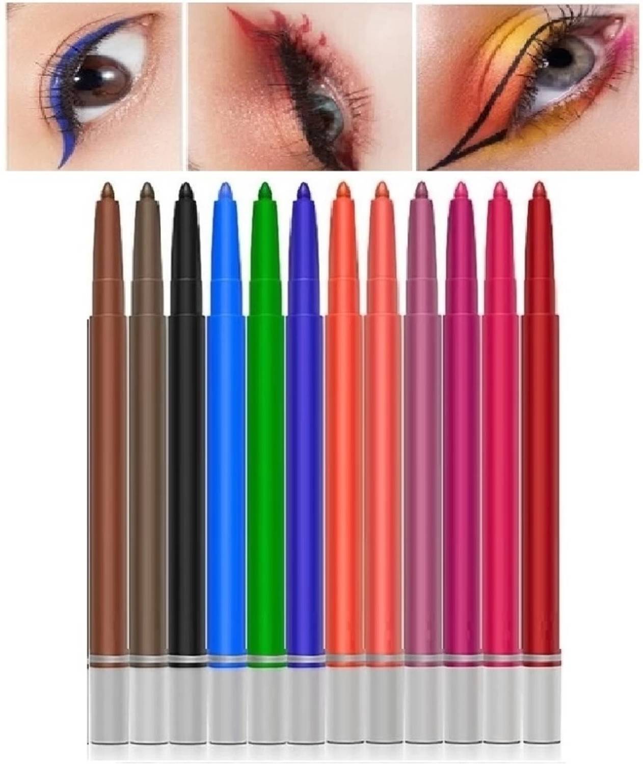 LILLYAMOR 12 Colors Stay Long Eyeliner Pen Set 24 g