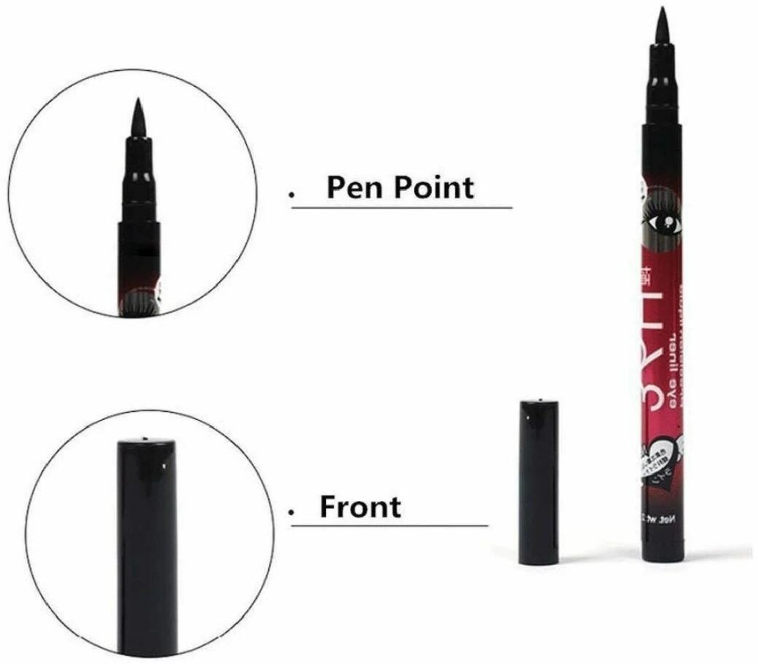 Image of Yuvami's Pack of 3 High quality waterproof liquid-eye liner 36 Hours stay smudge Proof 9 g