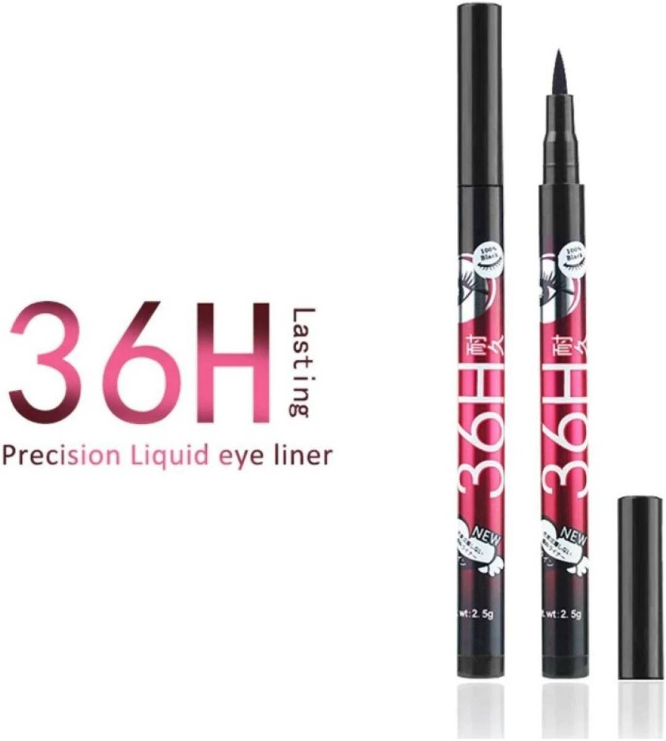 Yuvami's Professional High quality waterproof 36 Hours Stay liquid-eye liner (Pack of 2) 6 g