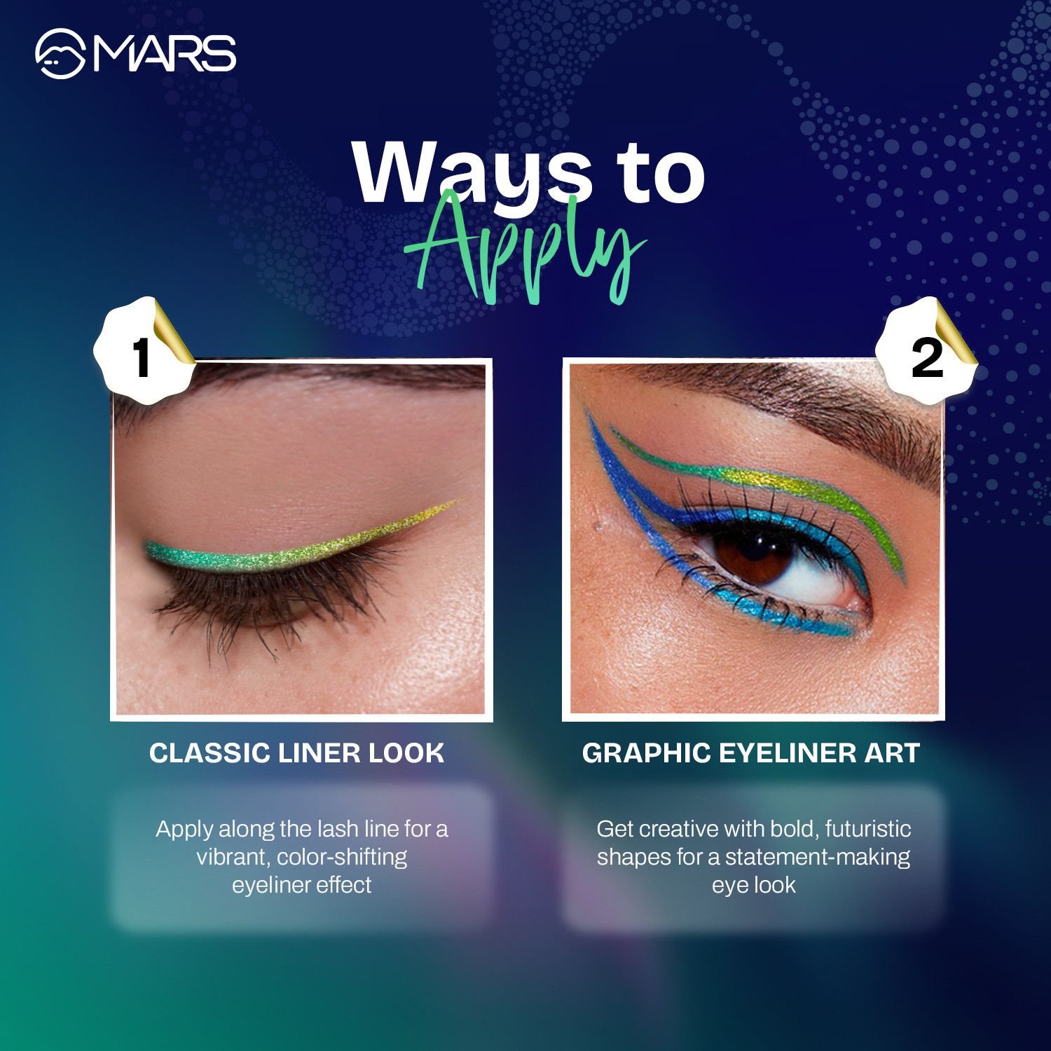Image of MARS Northern Lights Duo Chrome Liquid Eyeliner 1.5 ml