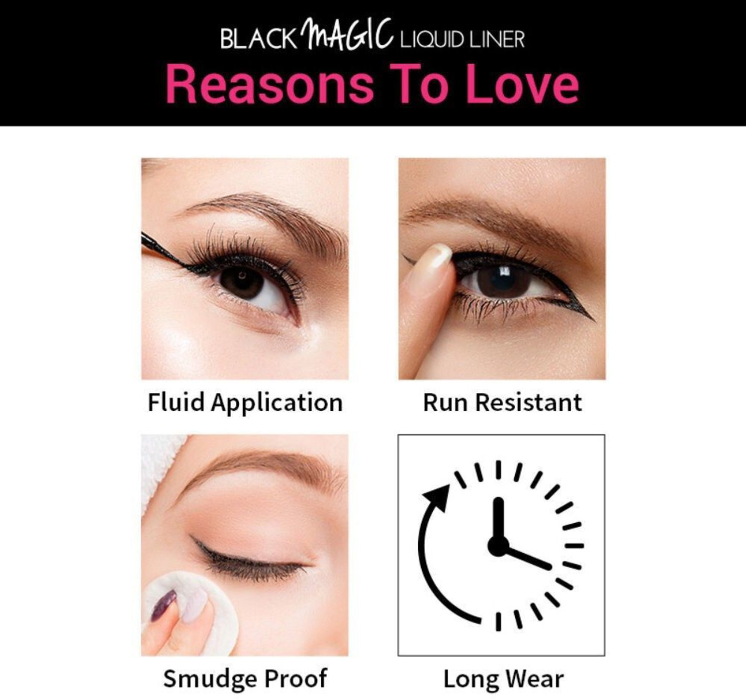 Image of NYKAA Black Magic Liquid Eyeliner - Super Black 01 5 ml