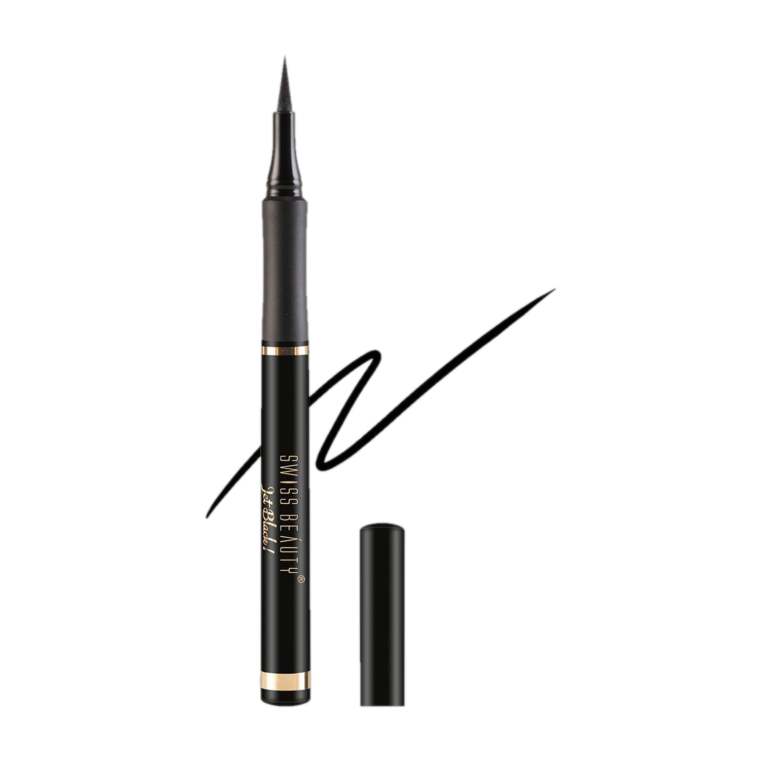 Image of SWISS BEAUTY Waterproof Felt Tip Eyeliner Pen | Smudge Proof | Long Wearing 1.2 ml