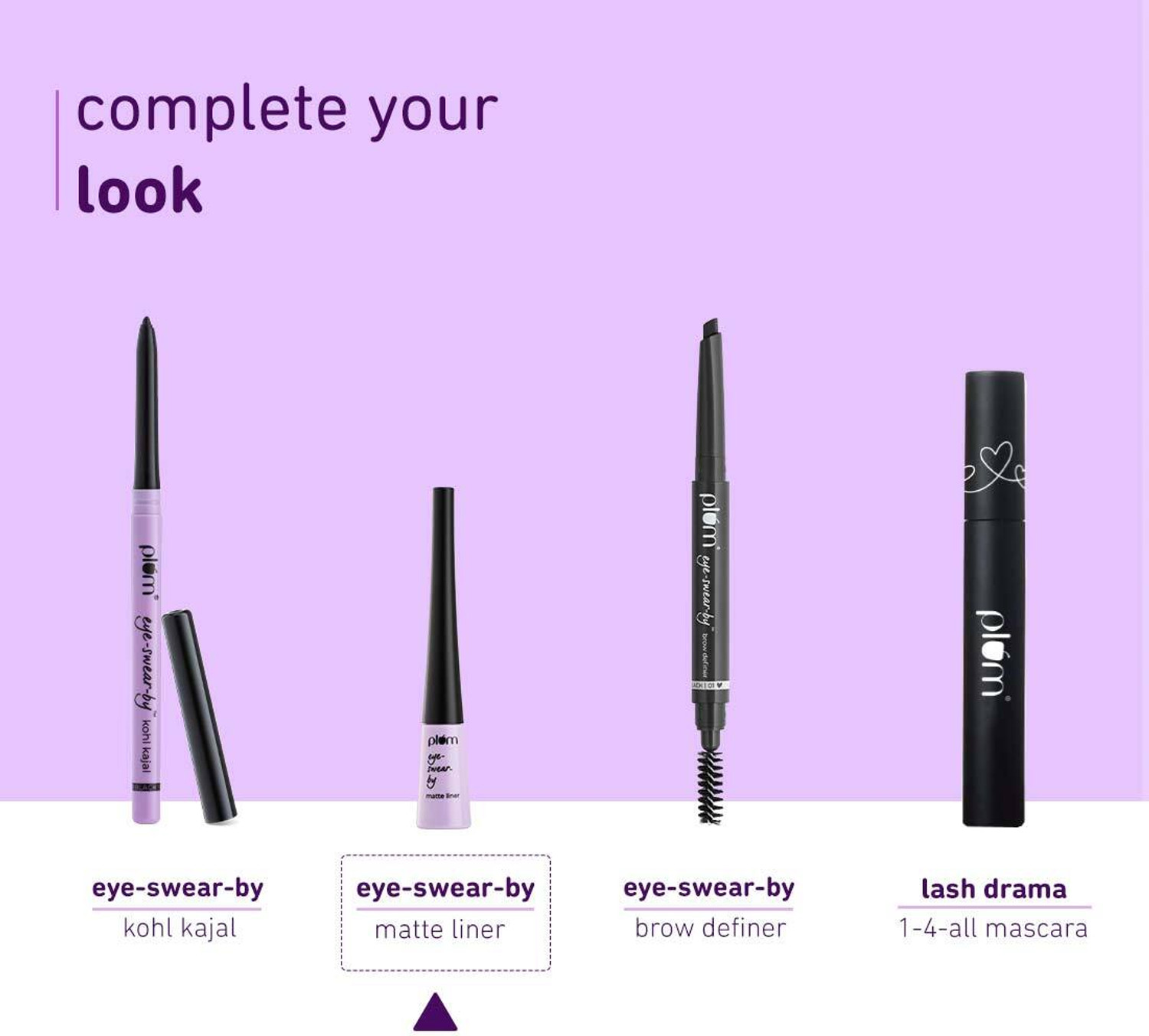 Image of Plum Eye-Swear-By Matte Liner | Water-Proof|Quick Drying | 100% Vegan & Cruelty Free 3 ml