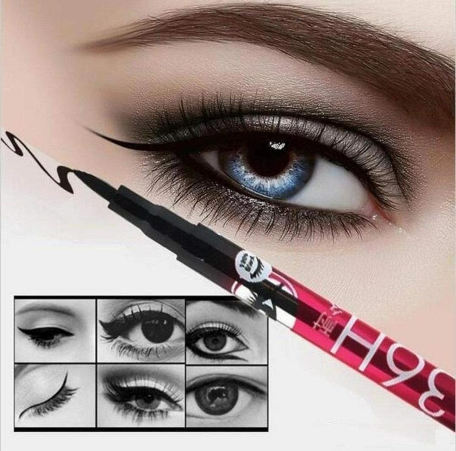 Image of Yuvami's Pack of 3 High quality waterproof liquid-eye liner 36 Hours stay smudge Proof 9 g
