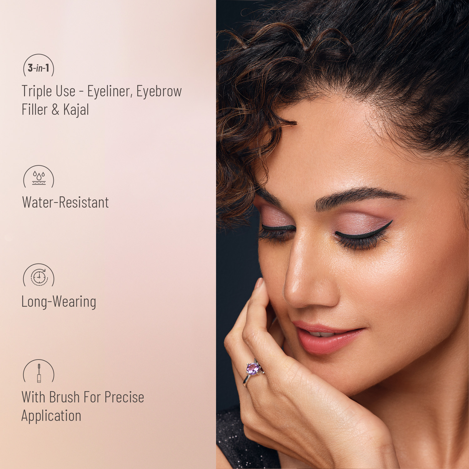 Image of SWISS BEAUTY Waterproof Eyebrow & Gel Eyeliner 2 In 1 | Smudge Proof Long Lasting 7 g