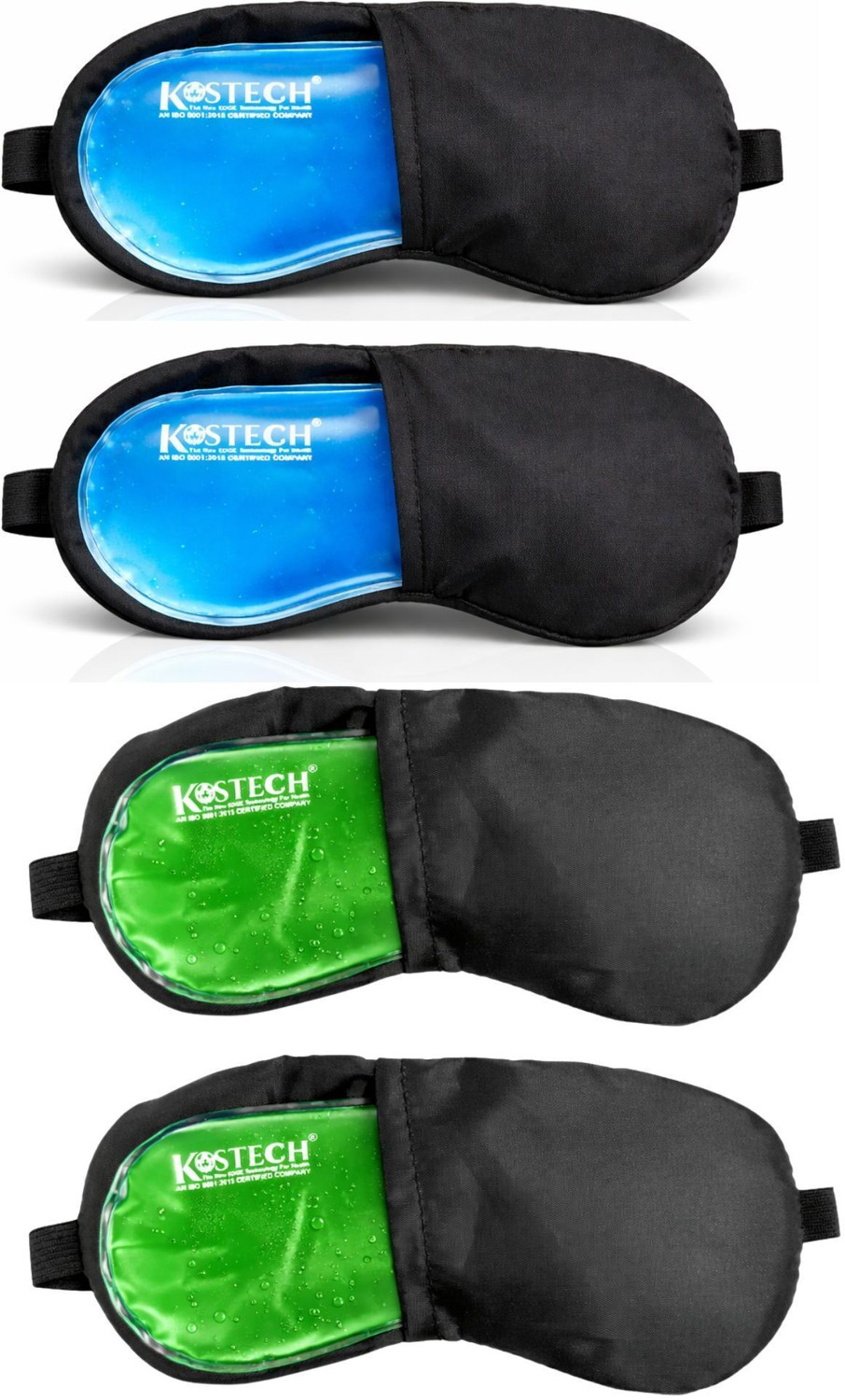 Image of Kostech Combo Aloe Vera Cooling Gel Eye Mask Cold Therapy for Puffiness Relief