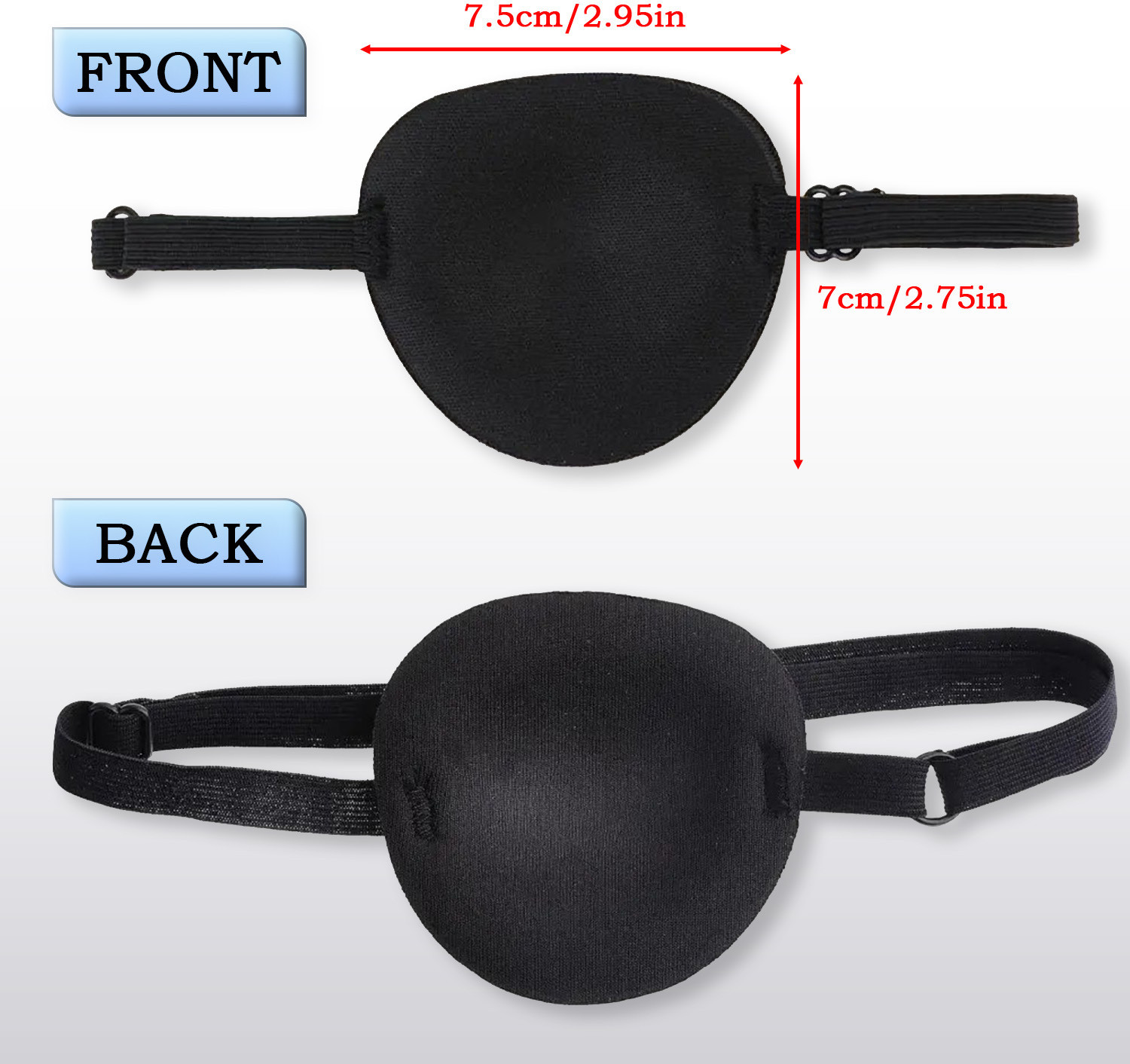 Image of AJICA Adjustable 3D Lazy Eye Patches for Kids & Adults, for Left or Right Eyes