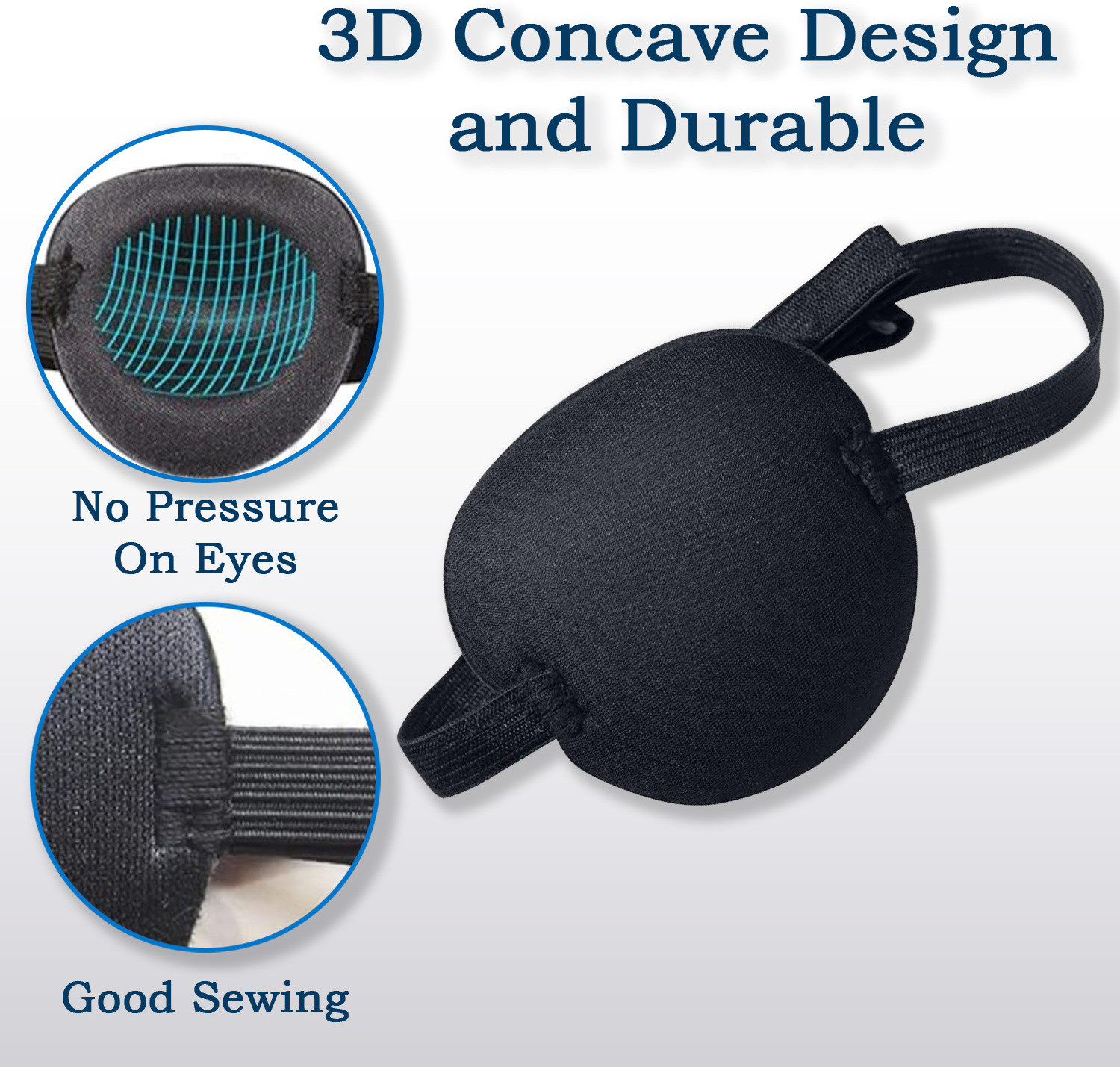 Image of AJICA Adjustable 3D Lazy Eye Patches for Kids & Adults, for Left or Right Eyes