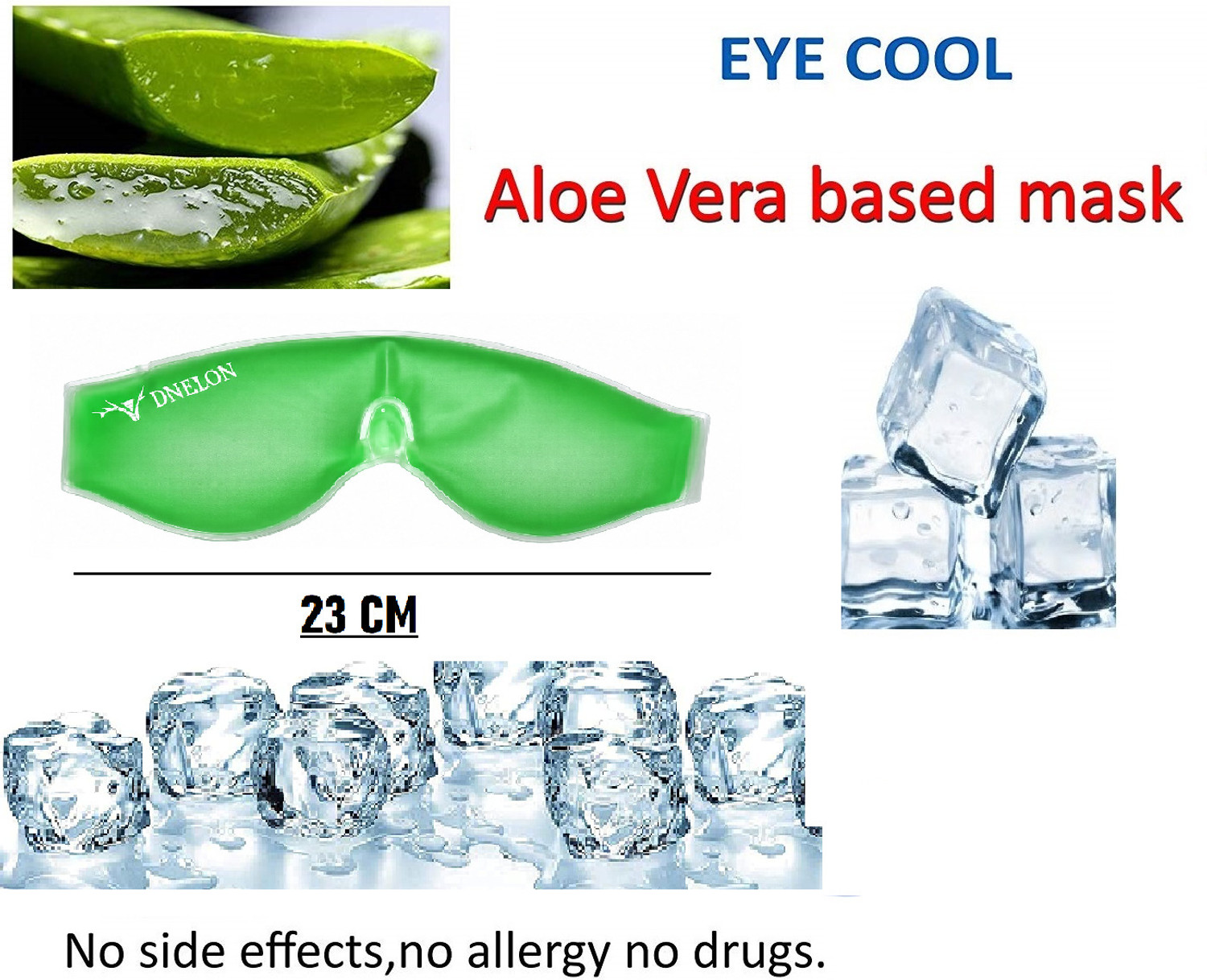 Image of DNelon Gel Eye Mask For Dark Circles,Dry Eyes, Cooling Eyes, Pain Relief,(1 PCS)