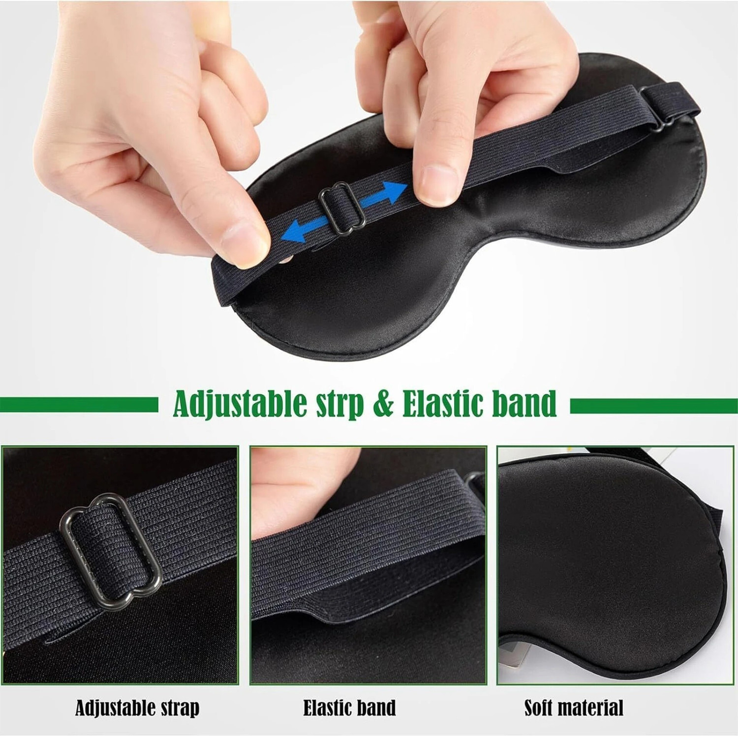 Image of Ymir Nap Eye Mask For Sleeping Smooth Sleeping Mask, Sleep Mask With Adjustable Strap