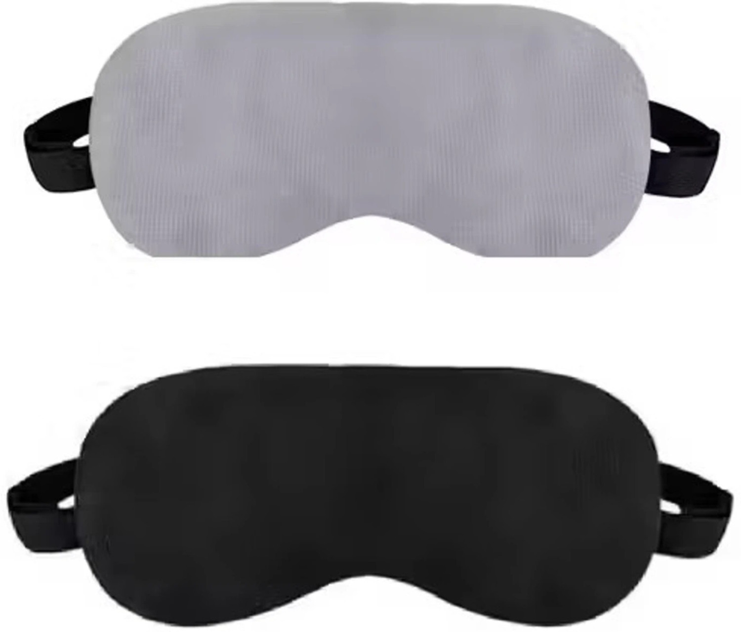 Image of Emutz Eye Mask Super Smooth, Secure Fit (Black, Grey) (Pack Of 2) (2 g)