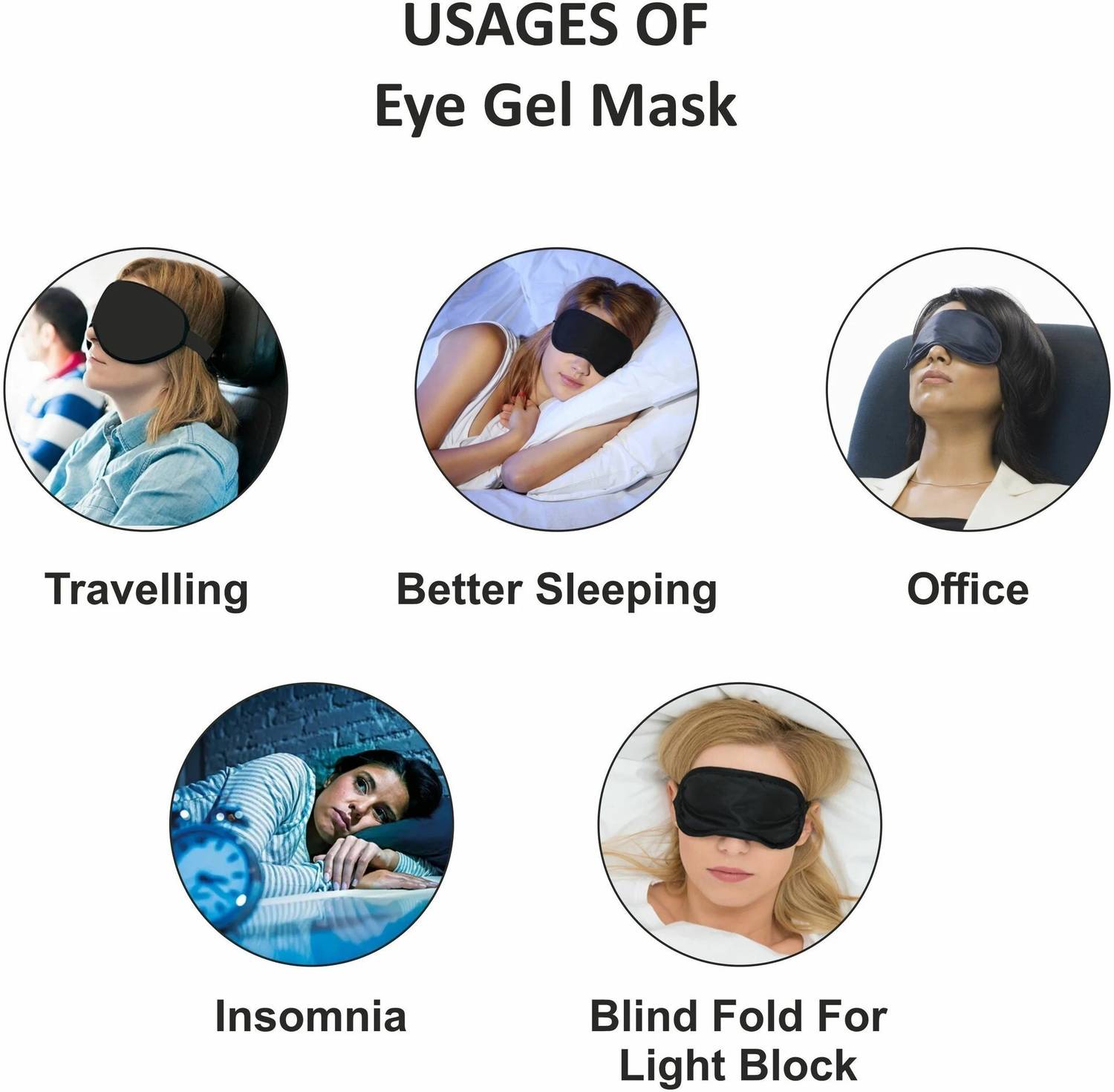 DNelon Cooling Gel Relaxing Eye Sleep Mask - Image 2