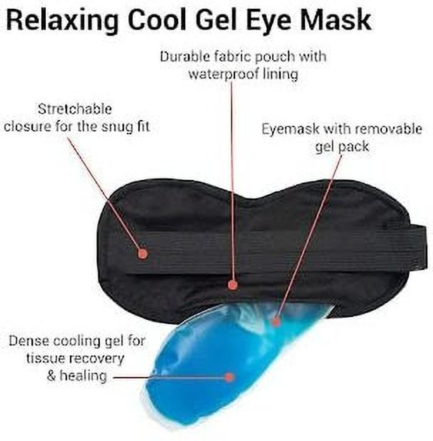 Image of zetazio Relaxing Eye Gel Mask for Dark Circles,AND Ice Roller For Face