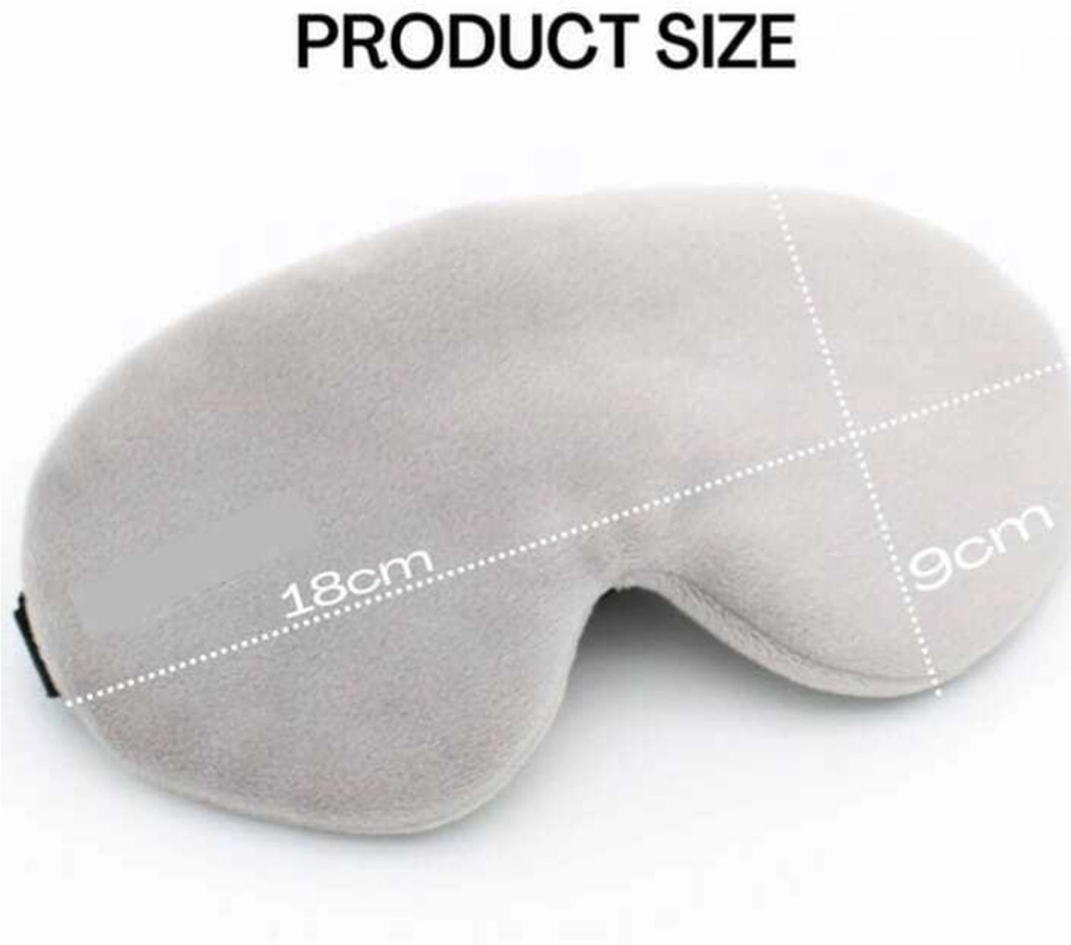 Image of craftx craftX3D Sleeping Eyemask With Earplugs, 100% Darkness,Super-Soft ( GREY )