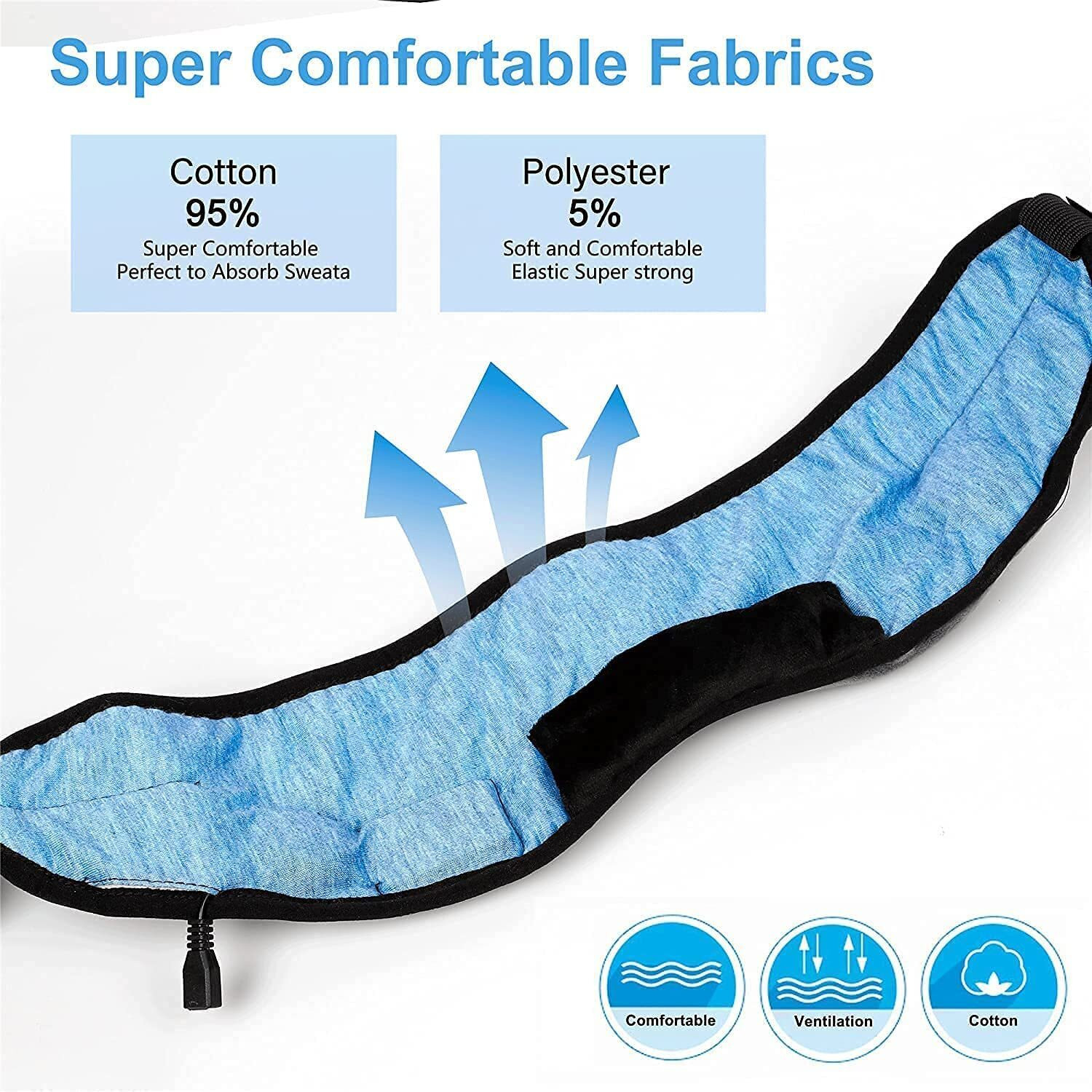 Image of JANCOM Wireless Sleep Mask With Bluetooth For Women & Men (299 g)