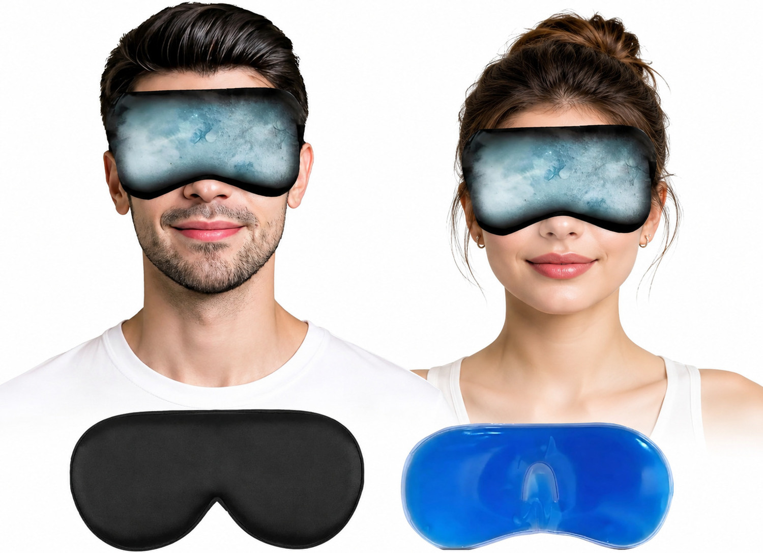 Image of krurotza cooling eye mask /puffy eyes, dark circles, migraine, stye treatment