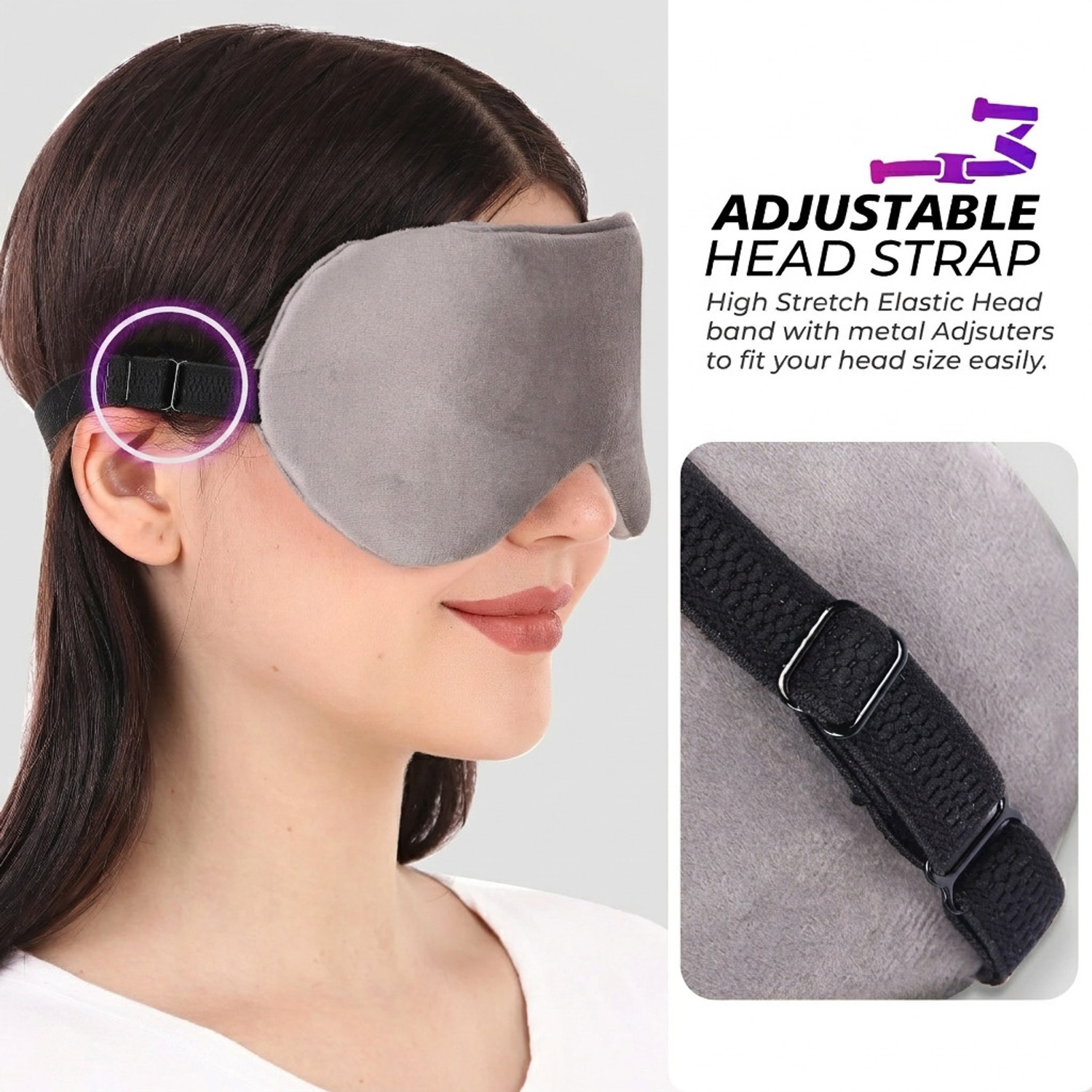 Image of Bonfit nap Eye For Sleeping travalling meditation Mashk light block Mask