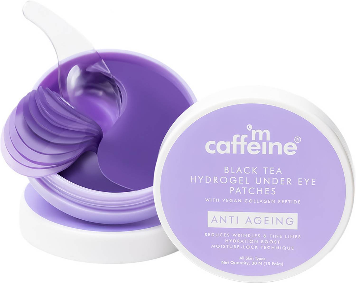 mCaffeine Black Tea Complex Hydrogel Under Eye Patches - Image 1