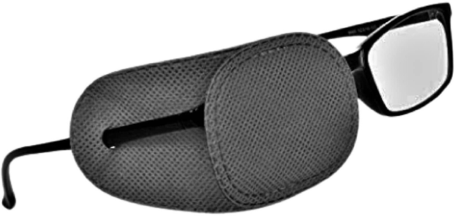 Image of Augen Soft Eye Patch for Kids & Adults | Lazy Eye Amblyopia Cover (Black, 1 Pair)
